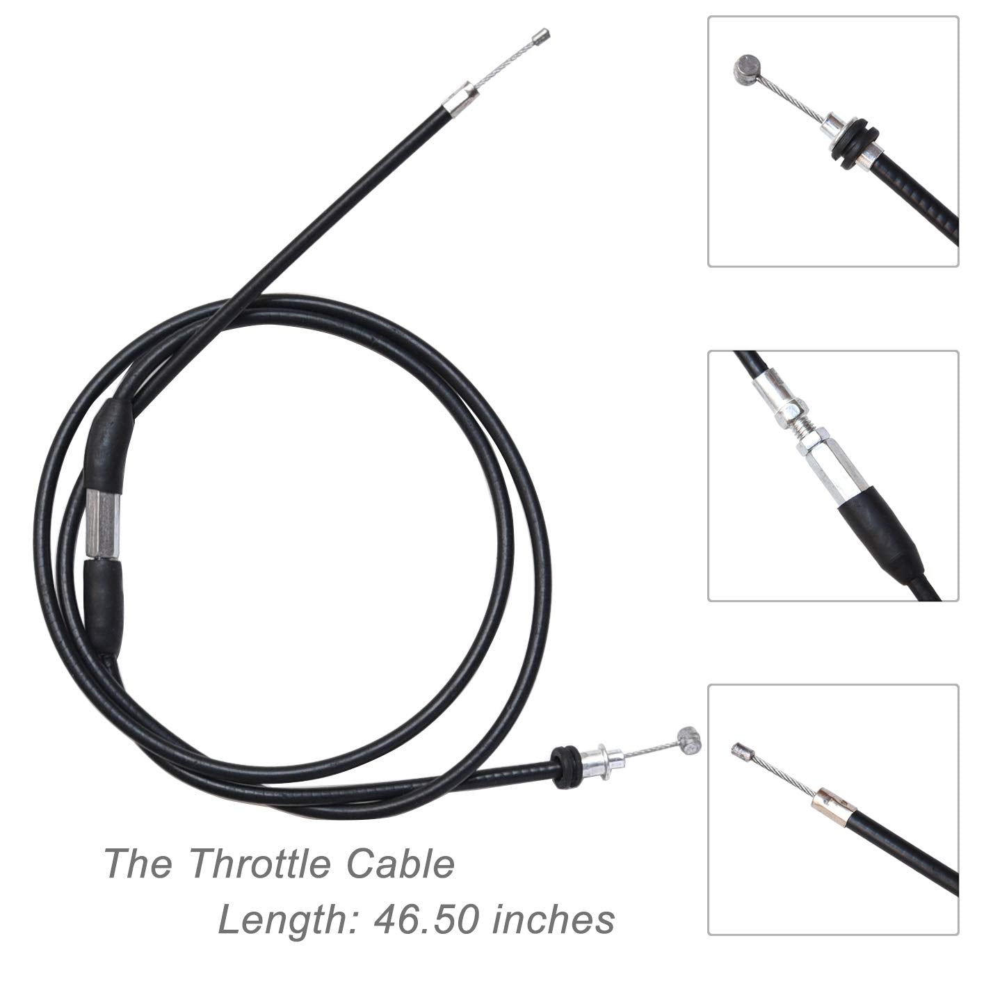 The Revenant 7/8 22mm Thumb Throttle Cable Accelerator Handle for 50cc-250cc ATV Go Kart Pit Bike - Black