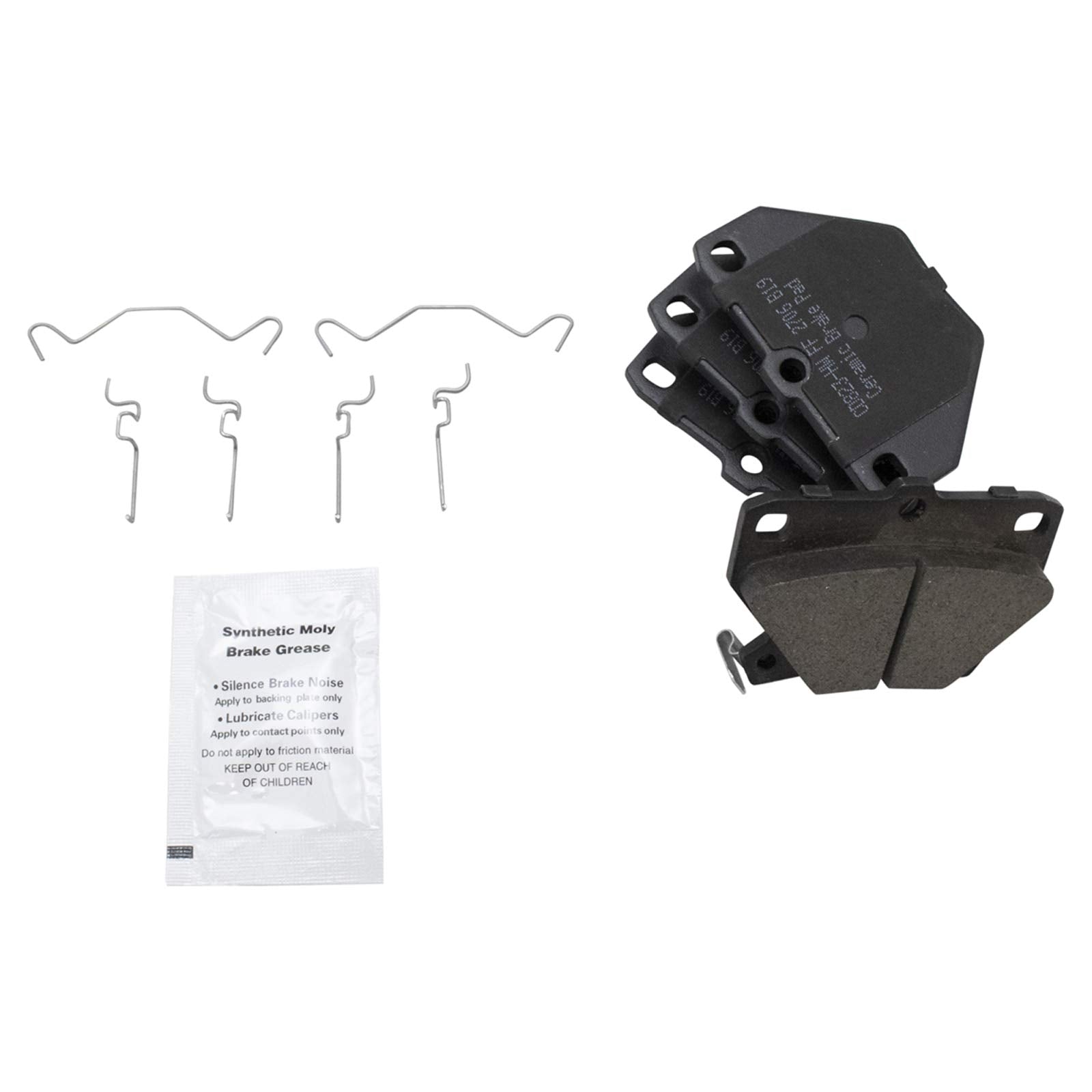 Trq Rear Brake Pad & Rotor Kit Brake Pads Brake Rotor Parking Brake Shoe Set Ceramic Compatible With 2003-2006 Pontiac Vibe 2000