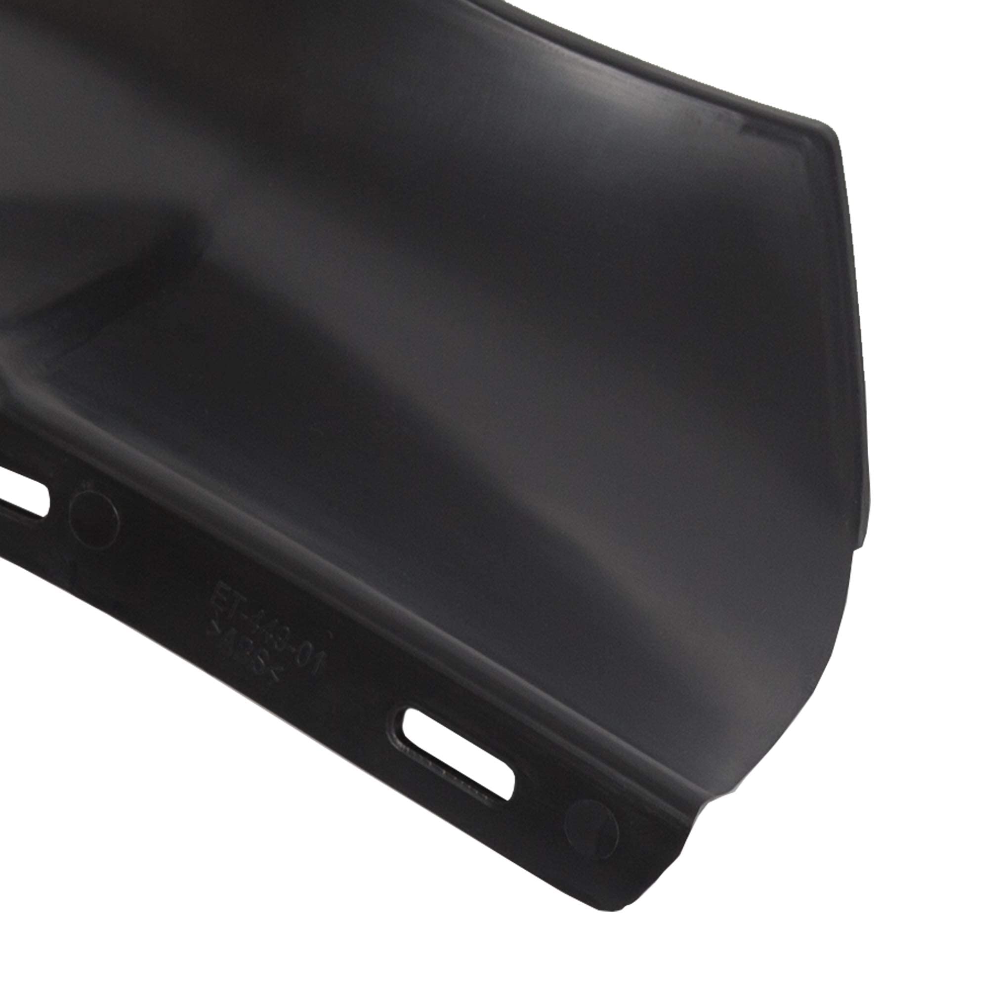 ECOTRIC Rear Bumper Quarter Panel Fillers Kit for 1986-1990 Chevy Caprice/Impala, ABS Plastic, Black, Model ET-449-MB