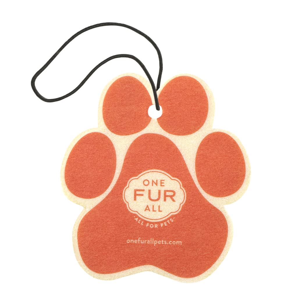 One Fur All Pet House Car Air Freshener - Juicy Melon Pack Of 4 - Non-Toxic Car Air Freshener - Pet-Friendly Air Freshener For S