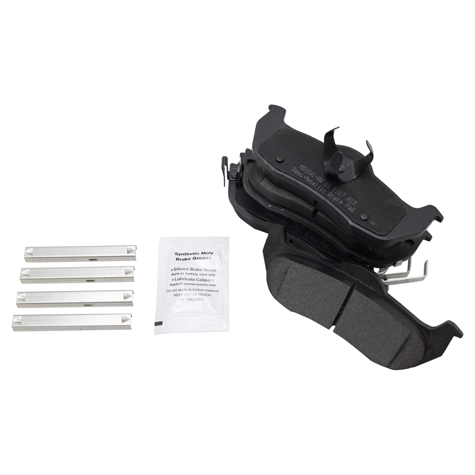 Trq Rear Brake Pad & Rotor Kit Brake Pads Brake Rotor Semi-Metallic Compatible With 2004-2010 Infiniti Qx56 2005-2015 Nissan Arm