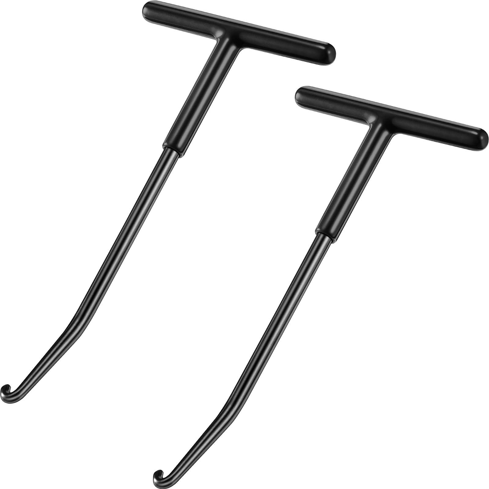 2 Pieces Exhaust Spring Puller Tool Hooks Tool Exhaust Hangers Removal Motorcycle Trampoline T Handle Hooks Expander Snowmobile 