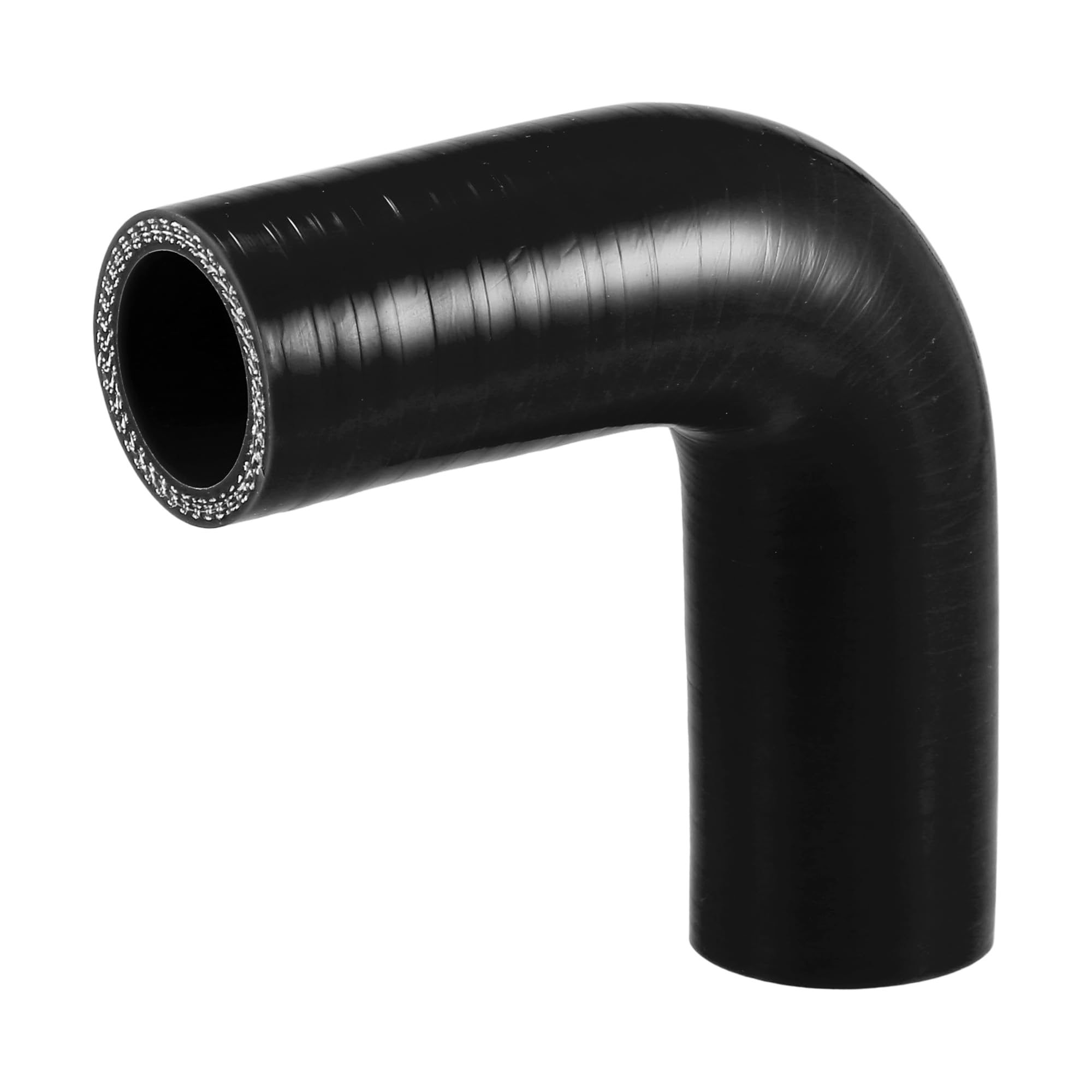 X AUTOHAUX 1 Pcs 30mm 1.18 ID 90mm 3.54 Length 90 Degrees Black Car Silicone Hose Coolant Hose Universal