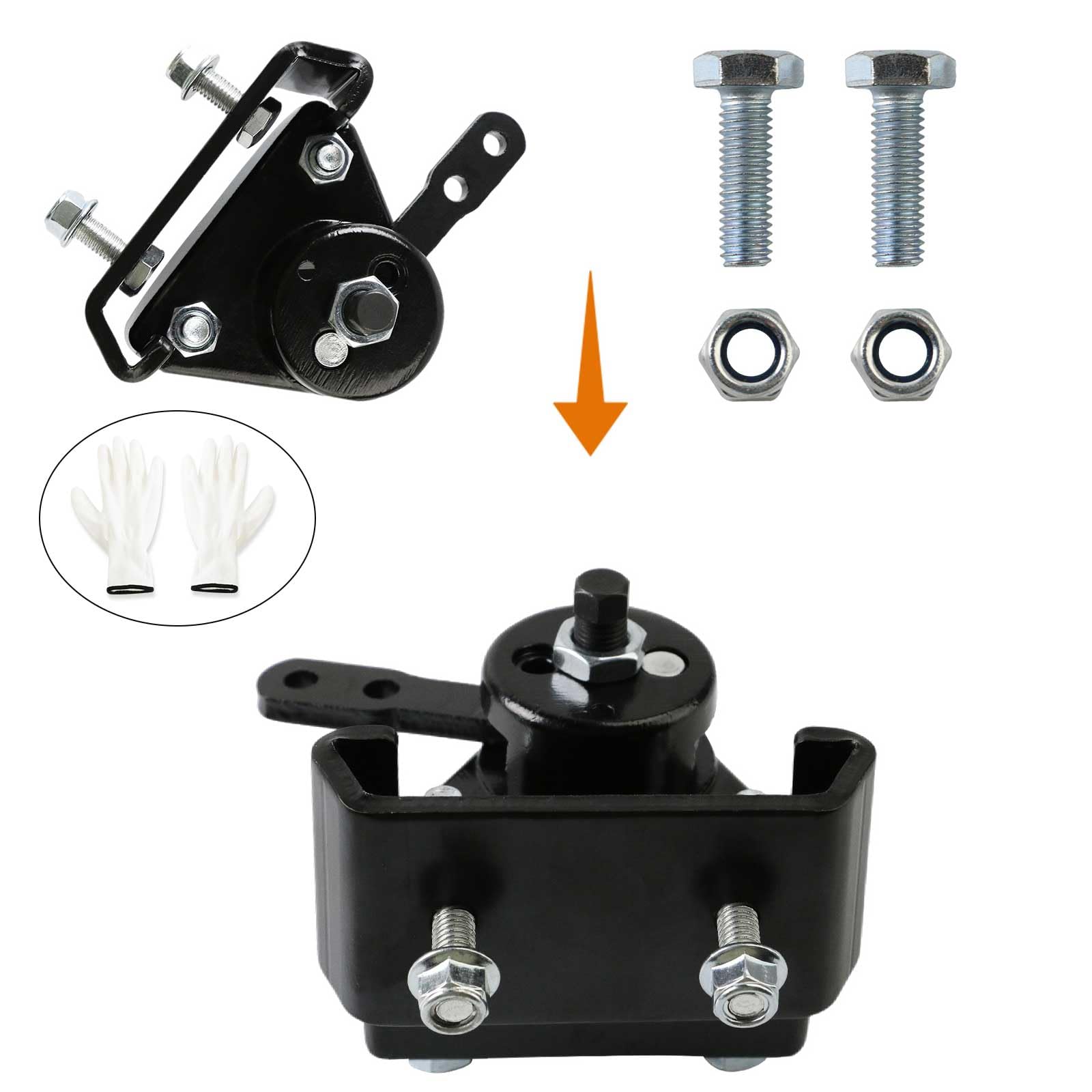 PACEWALKER Go Kart Mechanical Brake Caliper and Bracket with Pads for Manco 9598 9597 Yerf-Dog, Carter, ASW, Bristers, Airheart