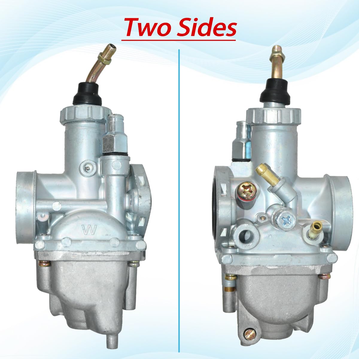 JDLLONG Carburetor for Yamaha Moto 4 YFM225 & Timberwolf 250 ATV, 1986-1988, Includes Fuel Petcock Switch