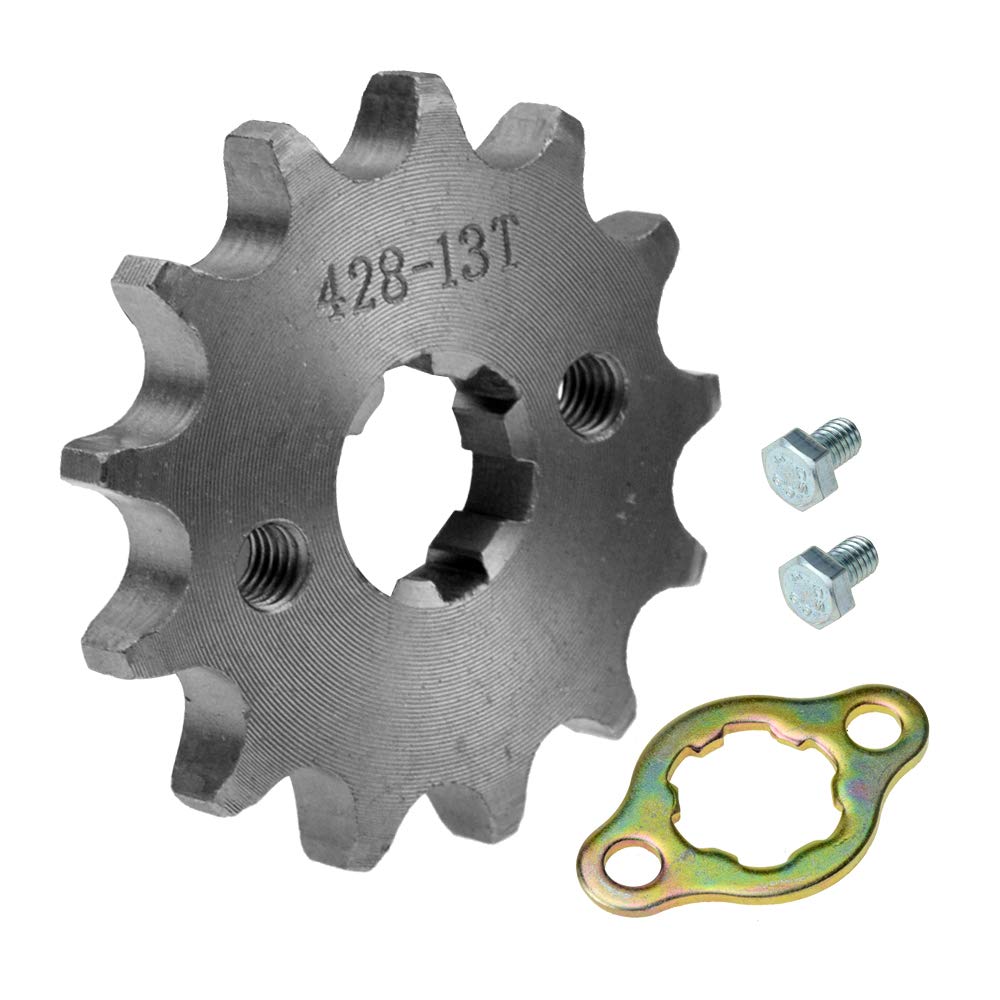 Hiaors 428 13T 17Mm Motorcycle Front Engine Sprocket For 50Cc 70Cc 110Cc 125Cc 140Cc 160Cc Honda Taotao Roketa Coolster Sunl Lif
