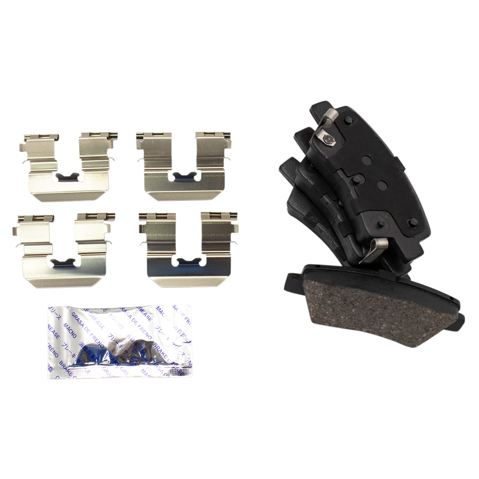 Trq Front And Rear Brake Pad & Rotor Kit Brake Pads Brake Rotor Ceramic Compatible With 2017-2020 Hyundai Ioniq 2017-2019 Kia Ni