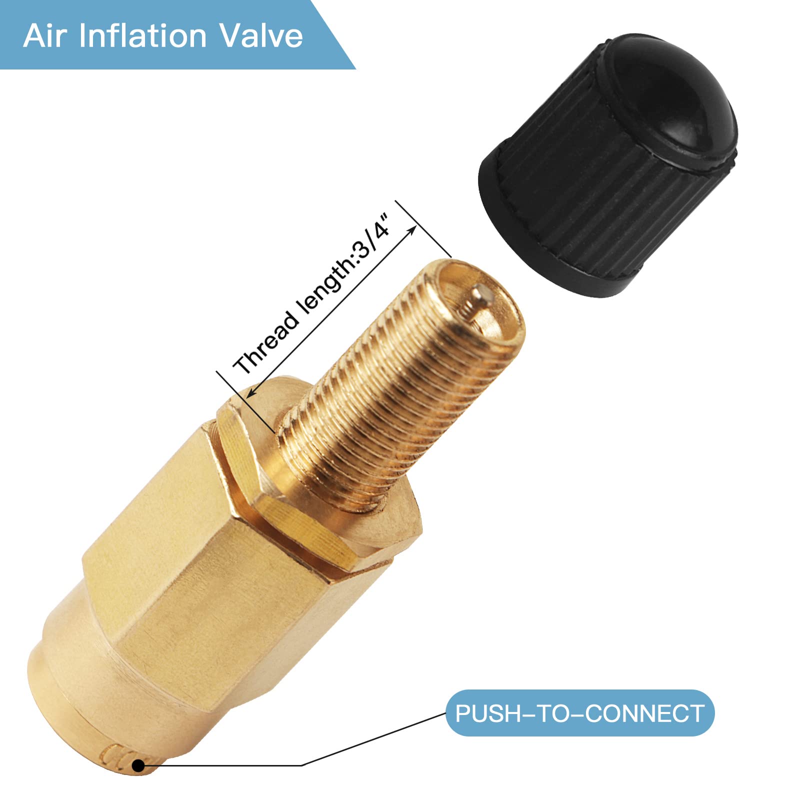 NOVINO 1/4 DOT Air Line Kit - Brass Fittings, Schrader Valves, 20ft Tubing, Red, Model NOV-002