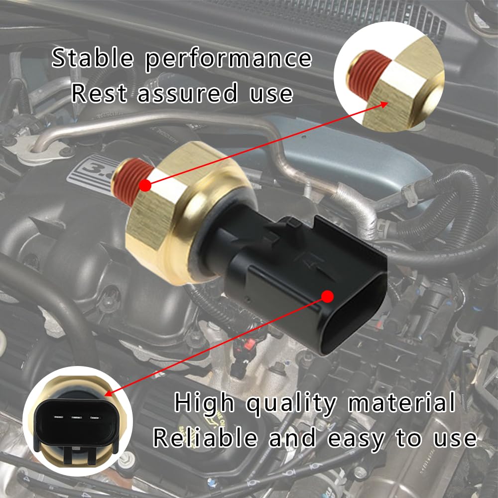 Engine Oil Pressure Switch, Oil Pressure Switch Sensor, Engine Oil Pressure Sensor Sender Switch, Oil Sensor Compatible with Chr