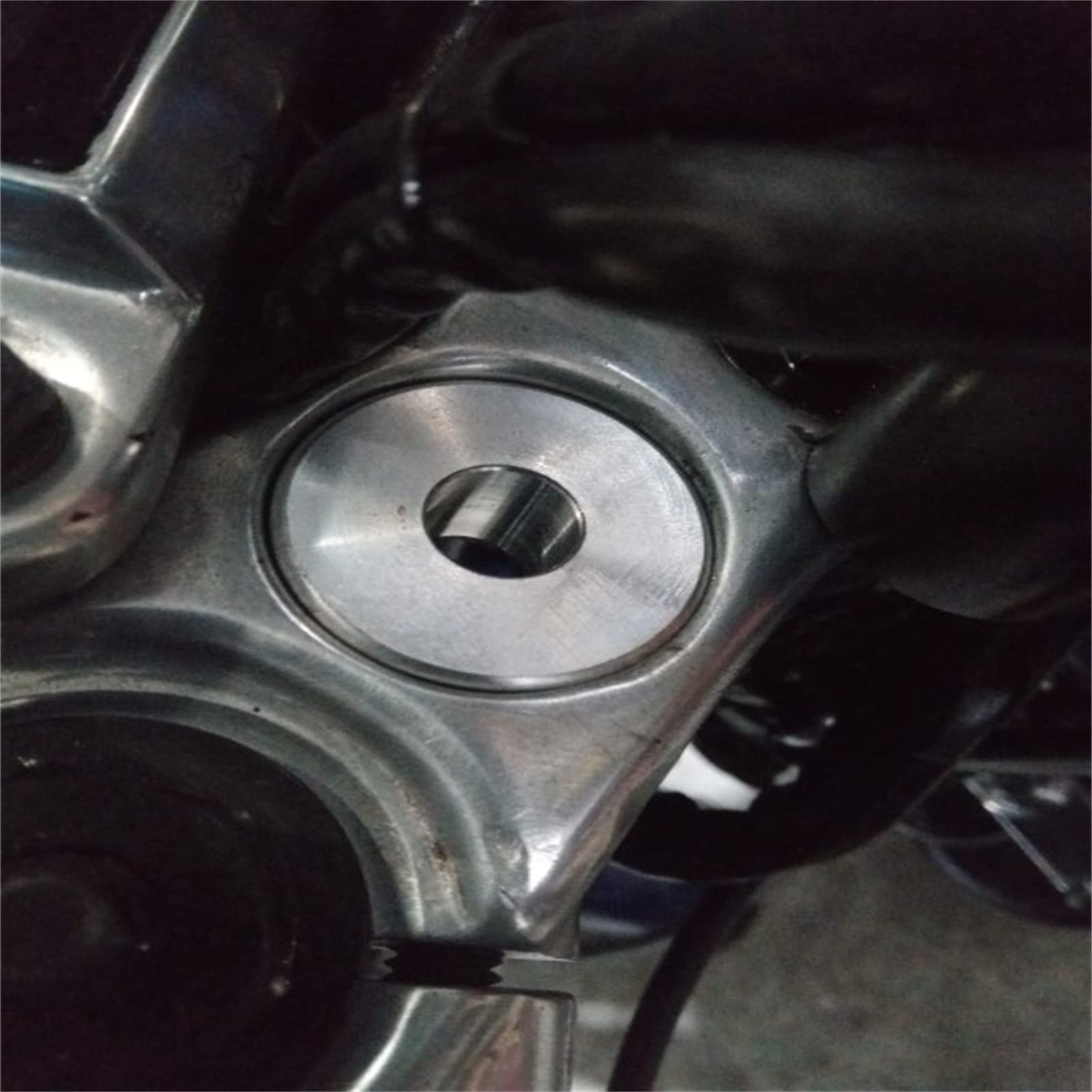 Tonrycue Solid Billet Handlebar Riser Bushings For Harley Softail Dyna Sportster Fxr Fx 1984-2016 (Silver)