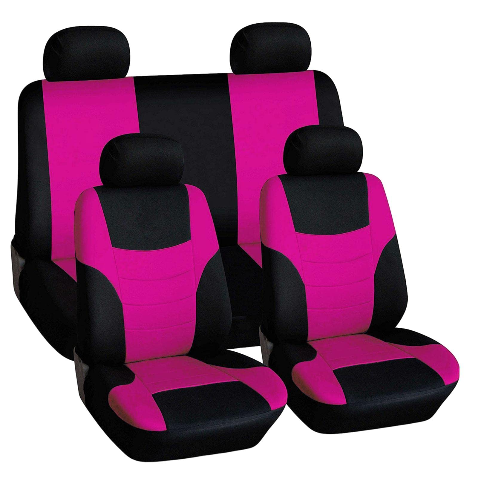 ATORSE 8 Pieces Car Seat Covers Wear Resistant for Vehicles All Seasons Suvs Pink Motors | Parts & Accessories | Car & Truck Par