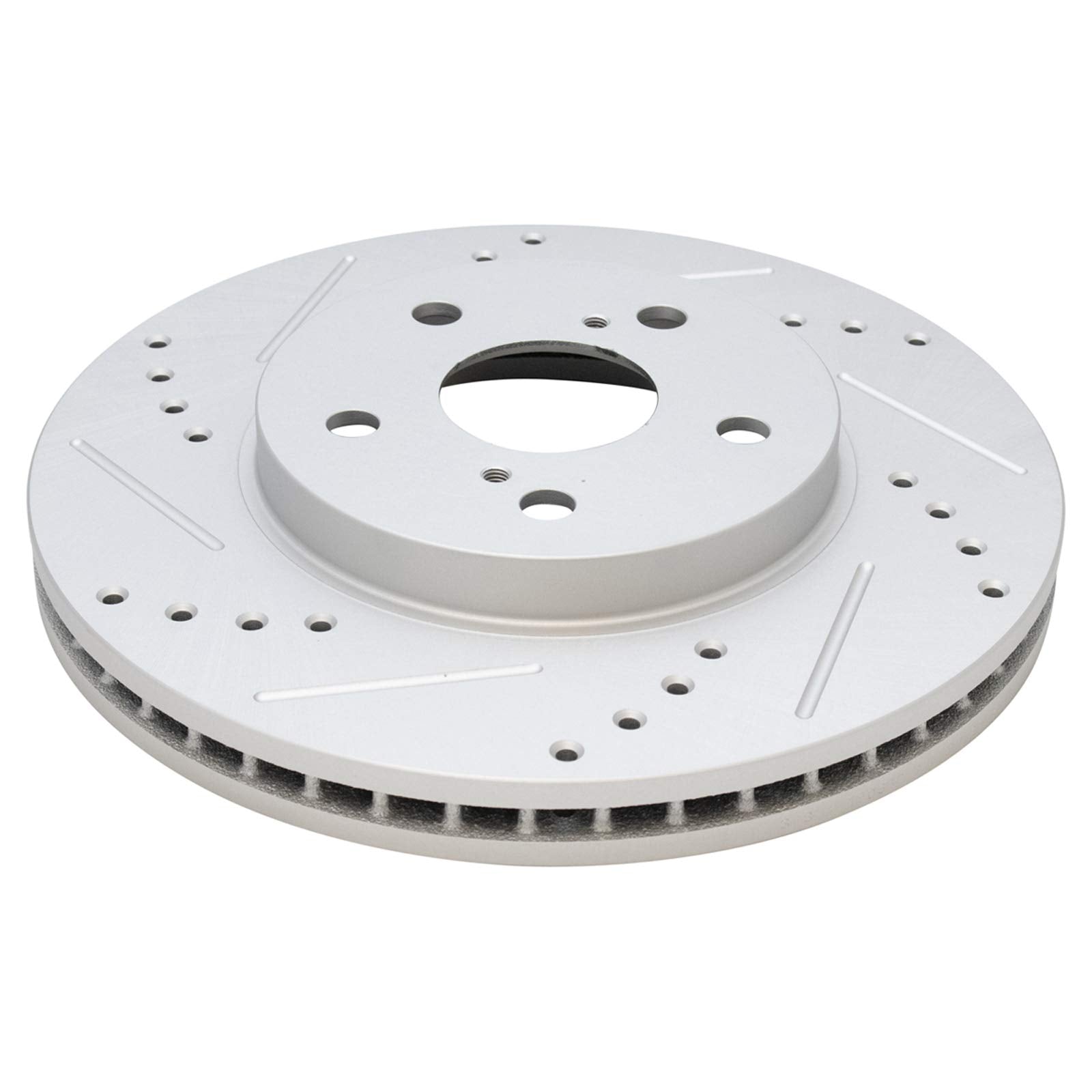 Trq Front Performance Brake Rotor Drilled Slotted Pair Set For 2005-2007 Avalon / 2002-2006 Camry / 2003 Es300 / 2004-2006 Es330