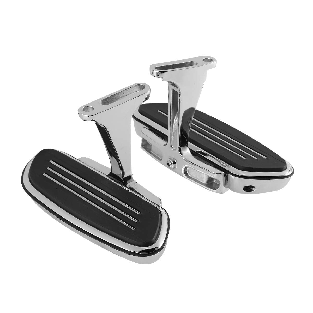 TCMT Chrome Aluminum Passenger Floorboards Kit for Touring Models 1993-2025, Fits Road Glide, Road King, Street Glide, Electra Glide