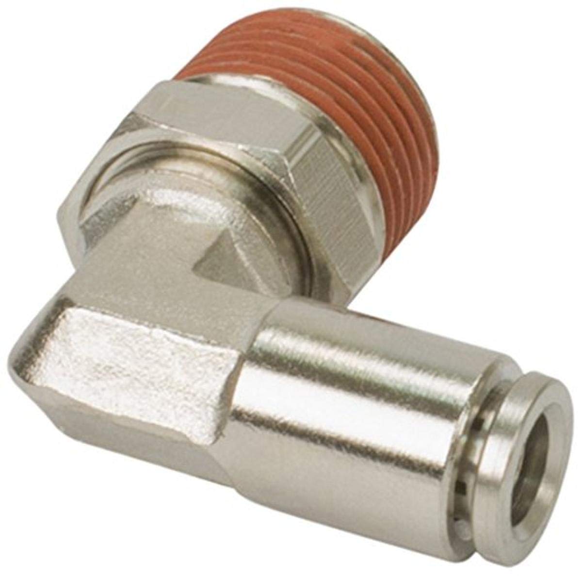 1/8 inch NPT(M) to 1/8 inch Airline 90 Degree Swivel Elbow Fitting (2 pcs) DOT Approved