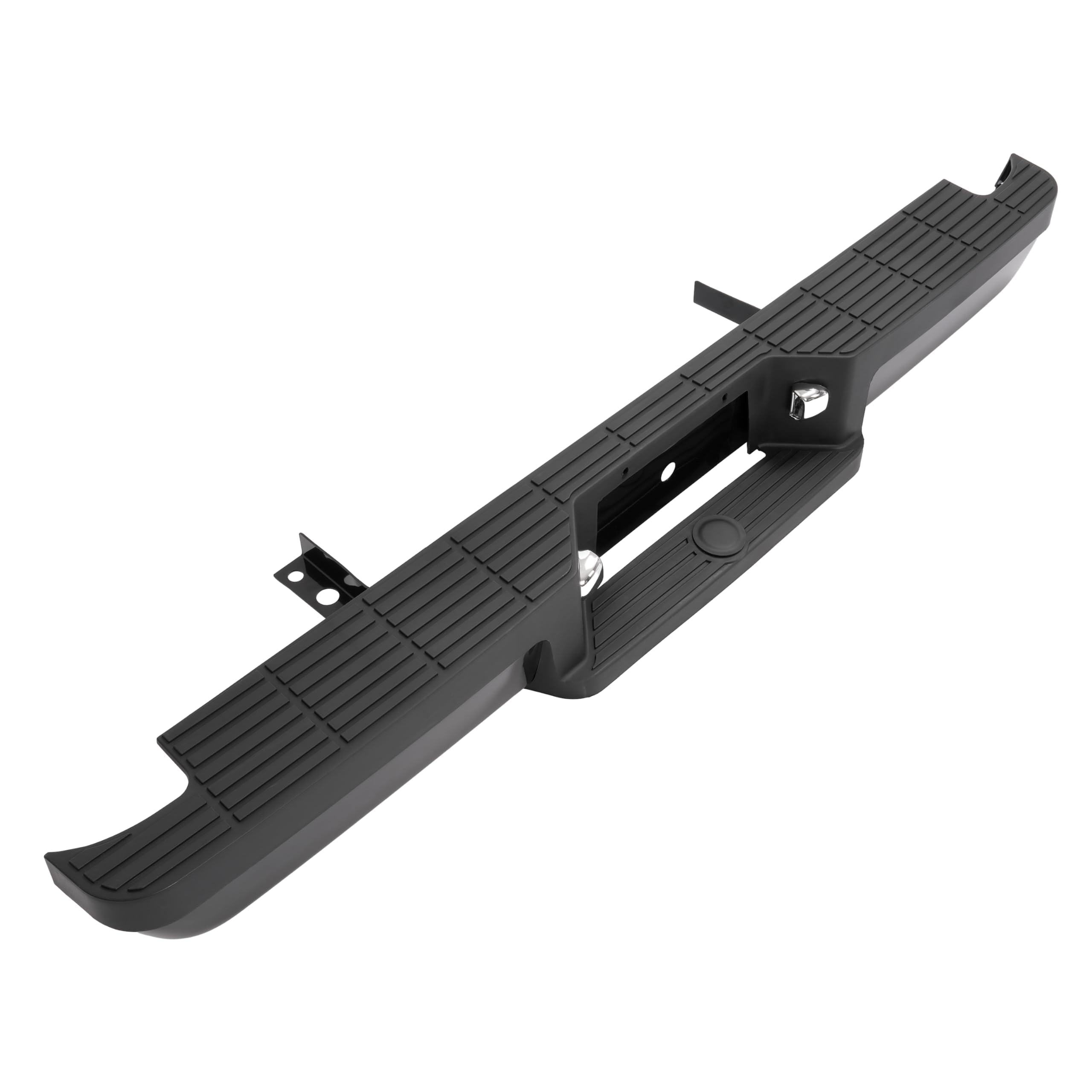 HECASA Rear Step Bumper for 1993-2011 Ford Ranger, Alloy Steel, Black, Model MO-3582, with LED Lights & Brackets