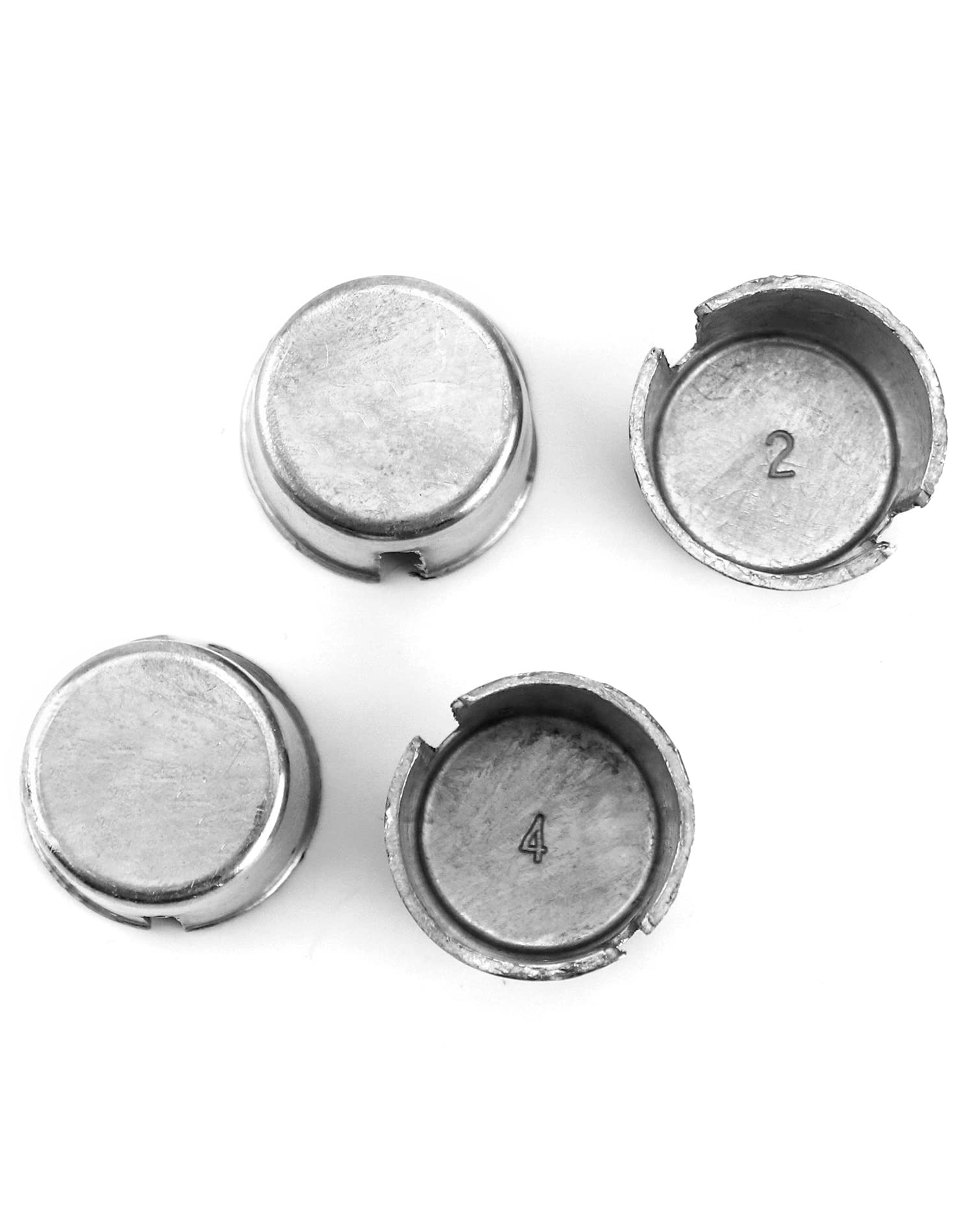 QWORK Battery Post Shims Cap, 4 Pack for Positive/Negative Terminals