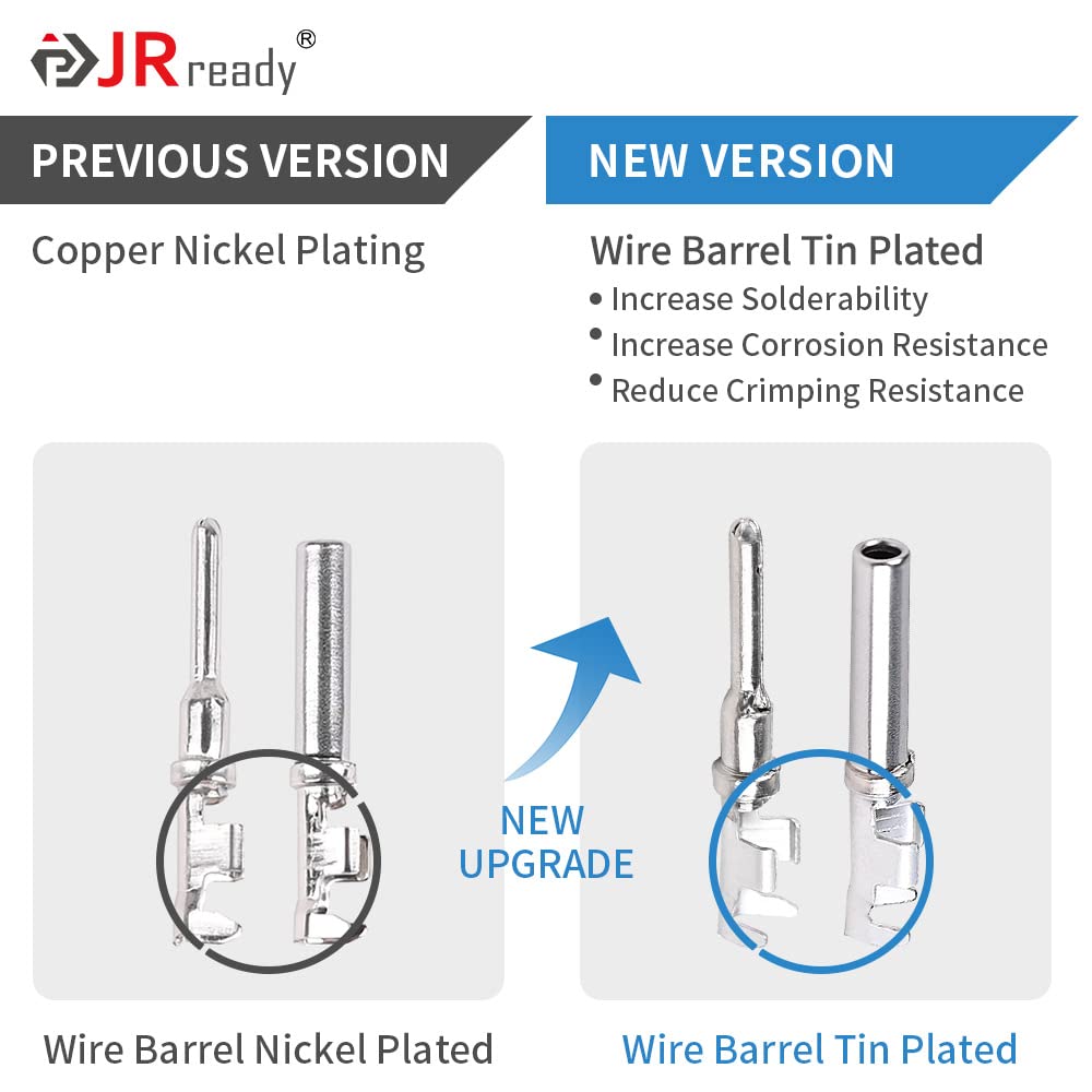 JRready DT Connector Kit - 604PCS, 2-12 Pin, Copper Contacts, Model ST6315, Includes Removal Tool