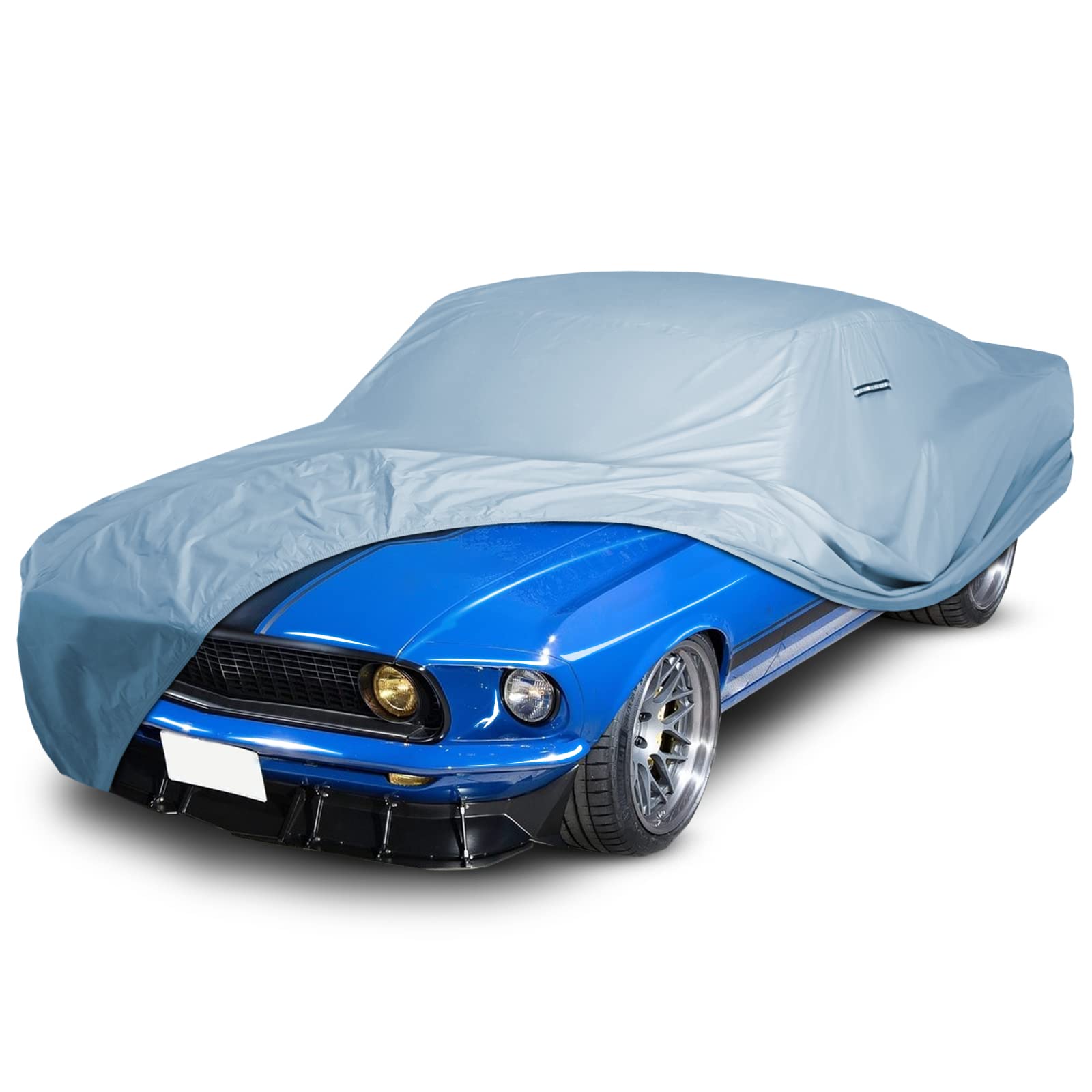 Icarcover Custom Car Cover For 1969-1973 Ford Mustang Waterproof All-Weather Rain Snow Uv Sun Protector Full Exterior Weatherpro