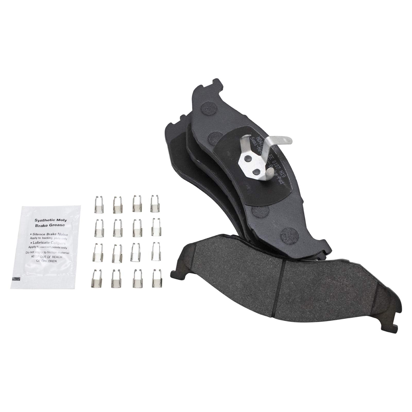 Trq Front Brake Pad & Rotor Kit Brake Pads Brake Rotor Semi-Metallic Compatible With 1999-2001 Jeep Cherokee 1997-2006 Wrangler