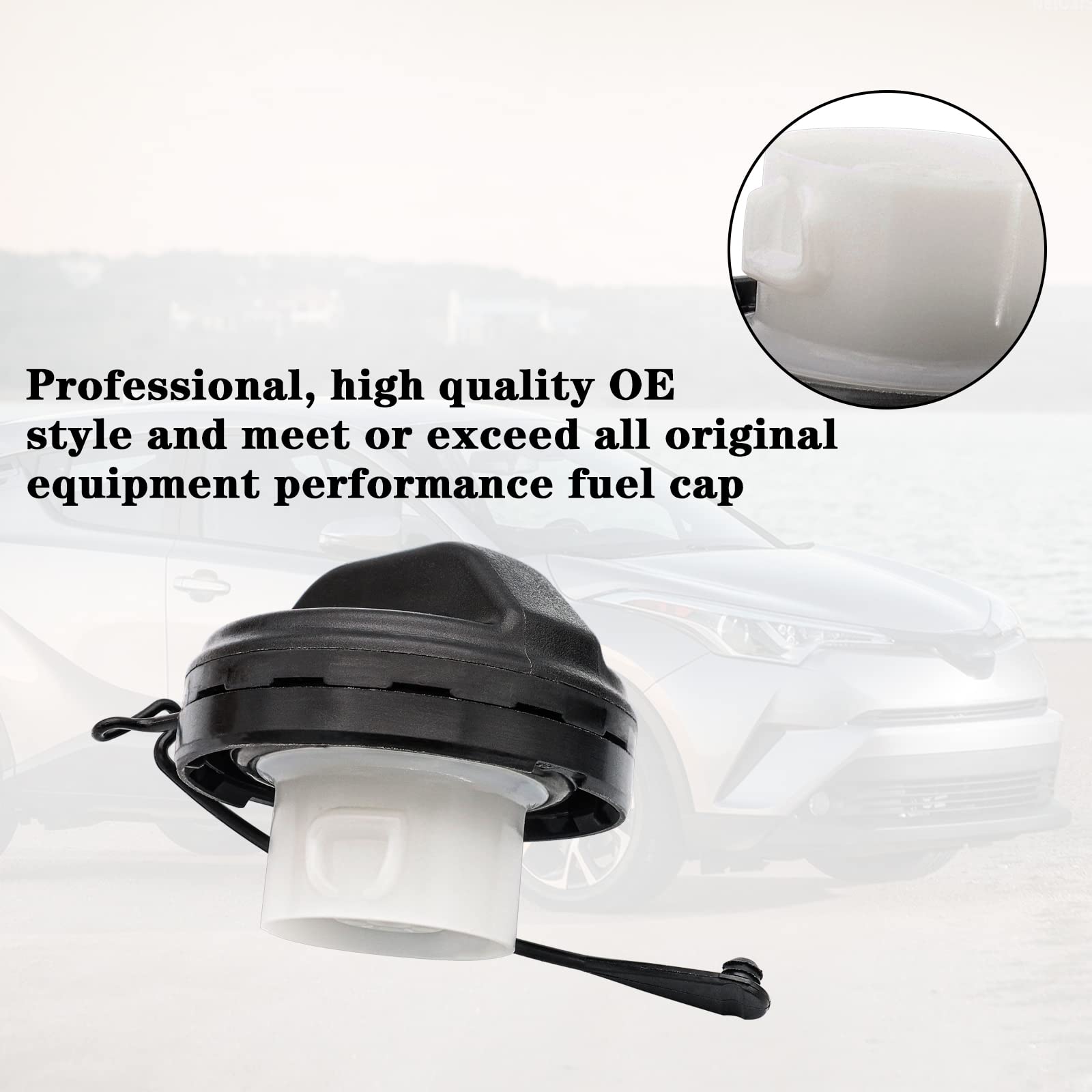 Replace Gas Cap And Fuel Cap 77300-33070 7730033070 Compatible With Toyota-4Runner, Avalon, Camry, Corolla, Highlander, Matrix, Sequoia, Sienna, Solara, Tacoma, Tundra, Gx470, Es300, Etc.