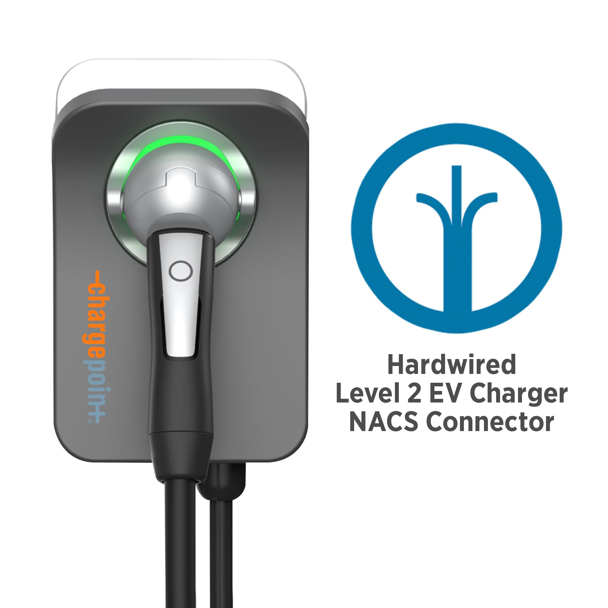 Chargepoint Homeflex Level 2 Ev Charger Nacs, Hardwire Electric Car Charger Compatible With Tesla
