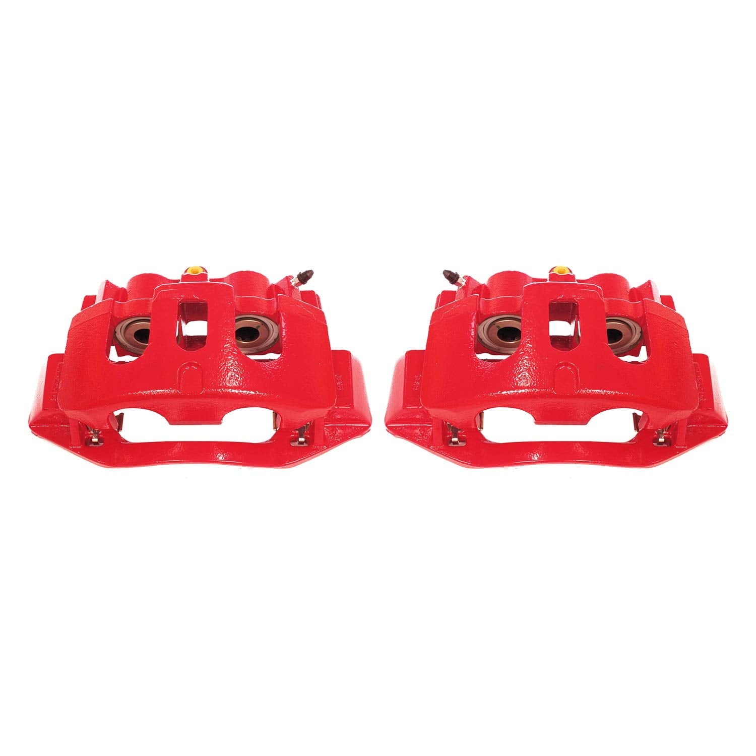 Power Stop Rear S5306 Pair of High-Temp Red Powder Coated Calipers For Silverado 2500 HD, Silverado 3500 HD, Suburban 3500 HD, S