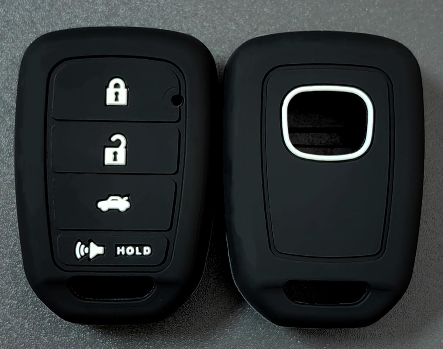 Reprotecting Silicone Rubber Key Fob Cover Compatible With 2013-2021 Honda Accord Cr-V Civic Crosstour Fit Mlbhlik6-1T Mlbhlik6-