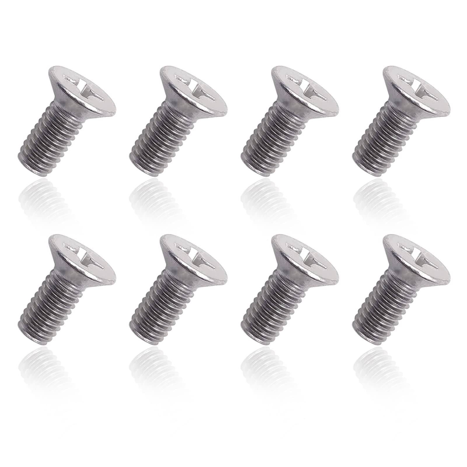 8PCS Stainless Steel Retaining Screws for Front and Rear, Stainless Steel Brake Disc Rotor Screws, 936-000-601-40-H, Compatible 