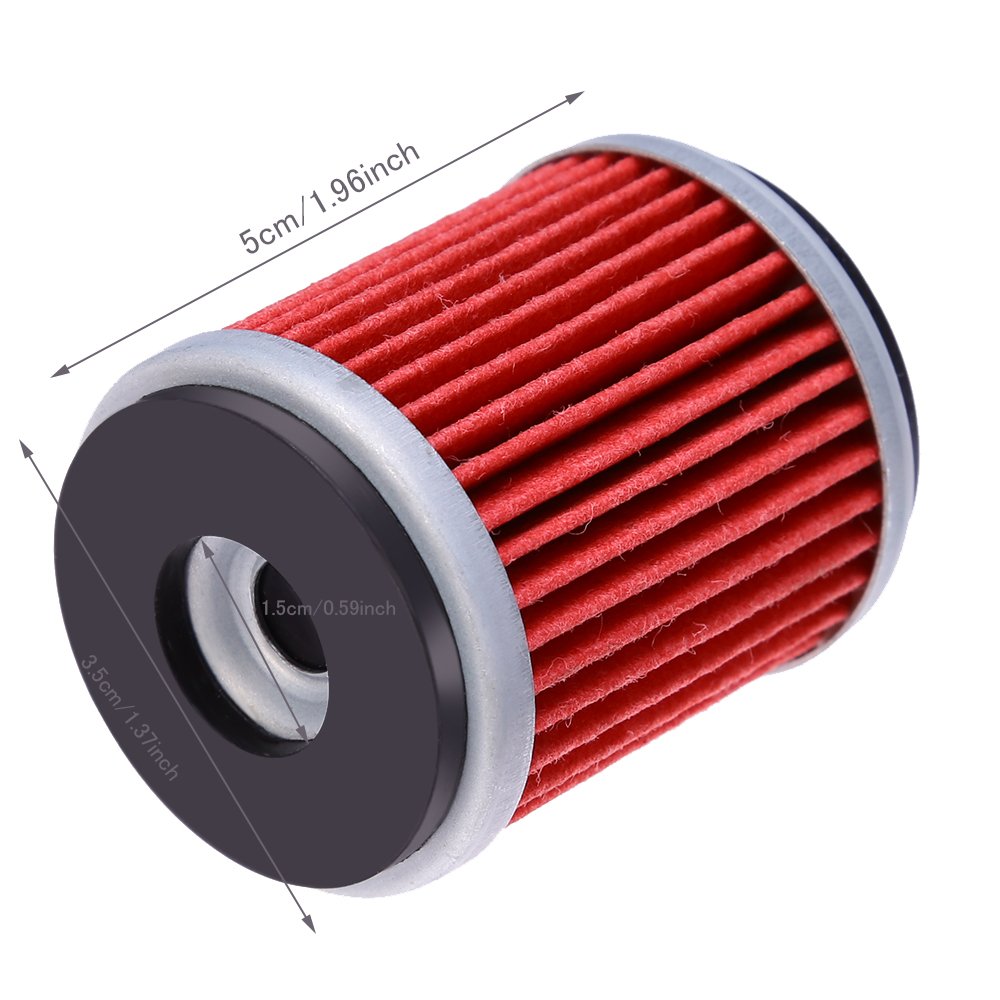 Oil Filter Replacement for Yamaha YFZ450 YFZ450R YFZ450W YFZ450X YZ250F YZ450F WR250F(Pack of 10)