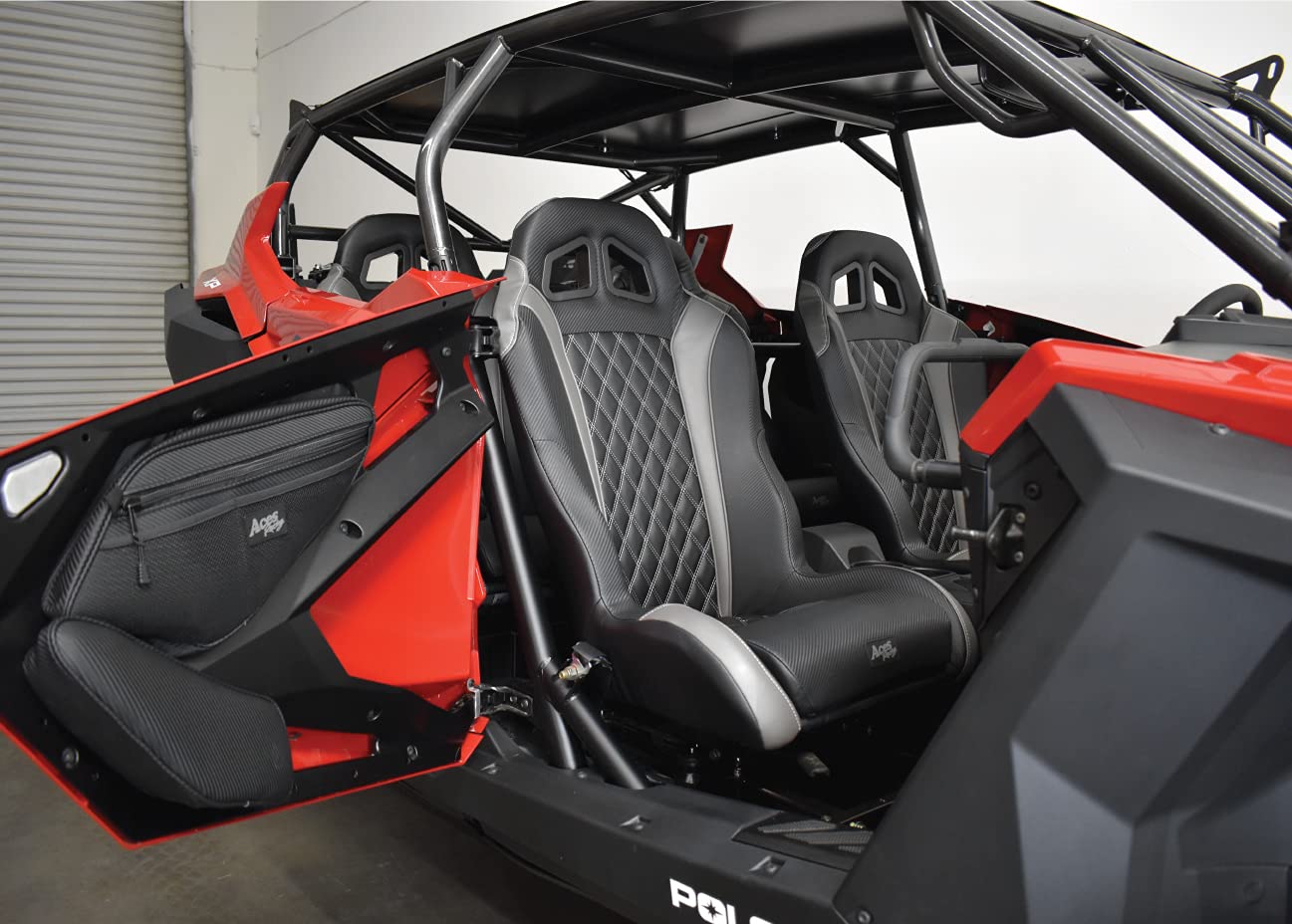 Aces Racing Storage Bags for Polaris RZR XP Pro Turbo R XP4 (Black, One Size, Model 5001-Bags)