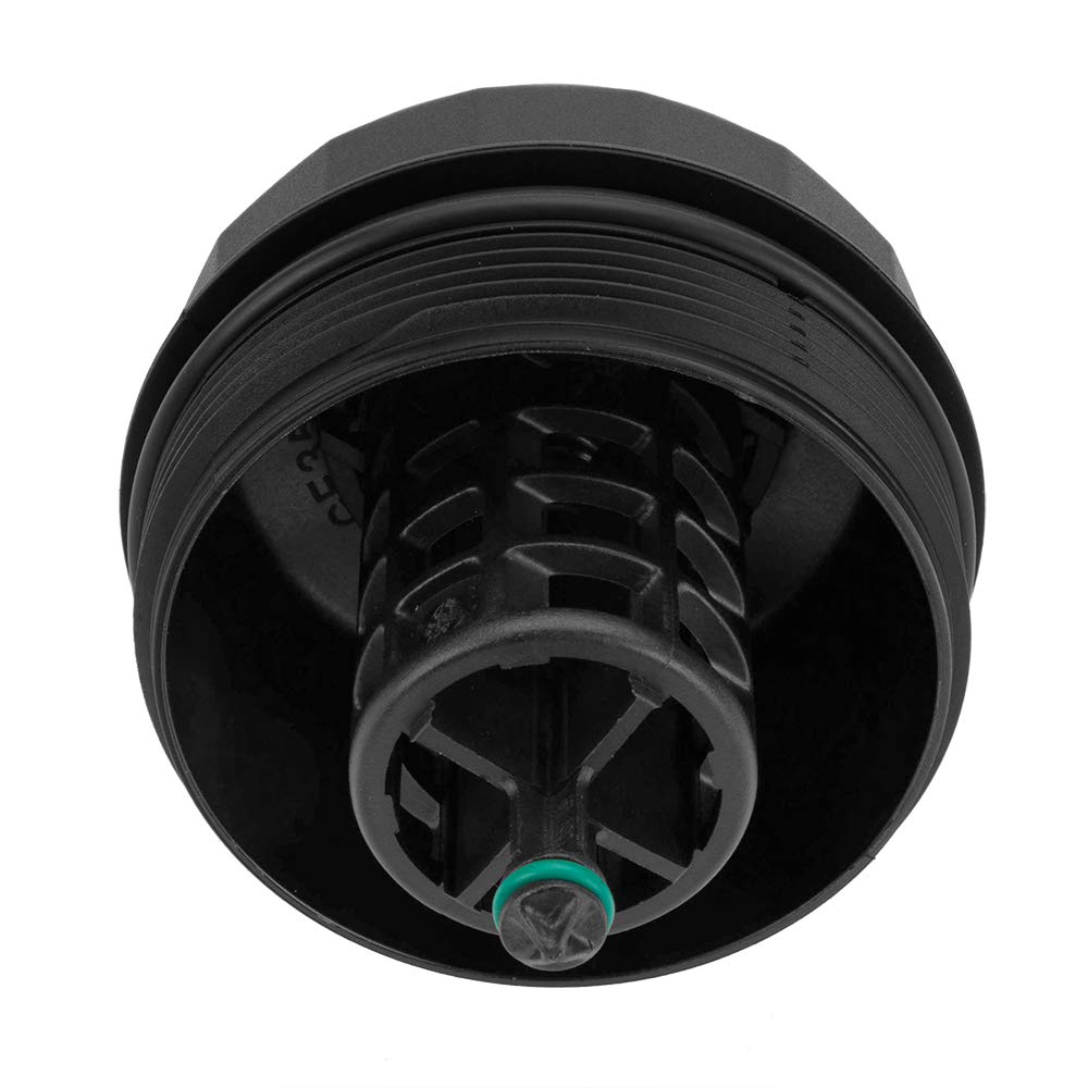 ONER AUTO PARTS Oil Filter Housing Cover Cap for BMW 11427525334, Black, ABS