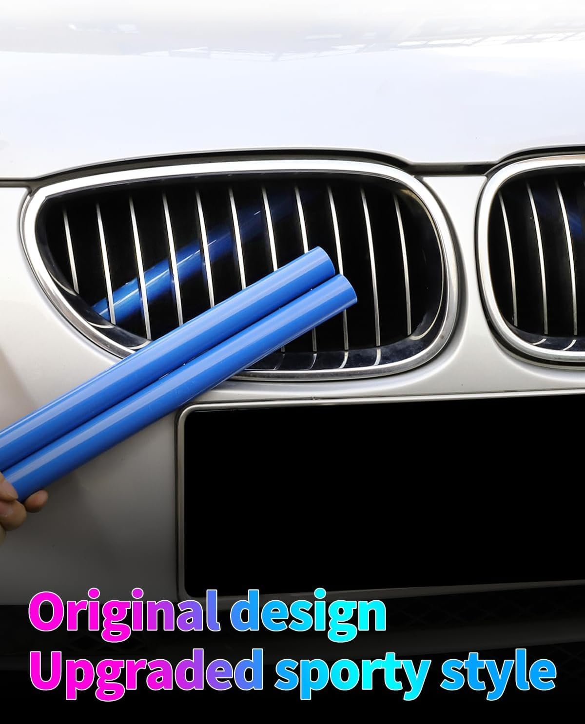 Dwvv Grille Insert Trims For Bmw 2 5 6 7 X1 X2 Series,M-Performance V Brace Wrap Covers Grill Stripes For Bmw F10 F11 F45 F12 F1