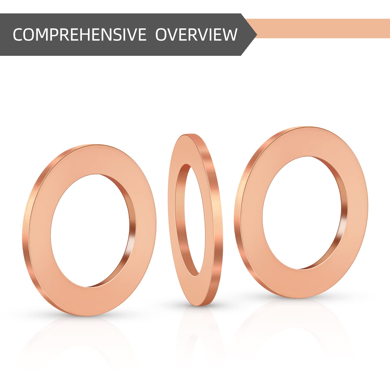 Deefill (20Pcs) M12 (12 * 18 * 1.5) Oil Drain Plug Red Copper Gaskets Crush Washers Seal Ring Replacement For Select Models Dfl-