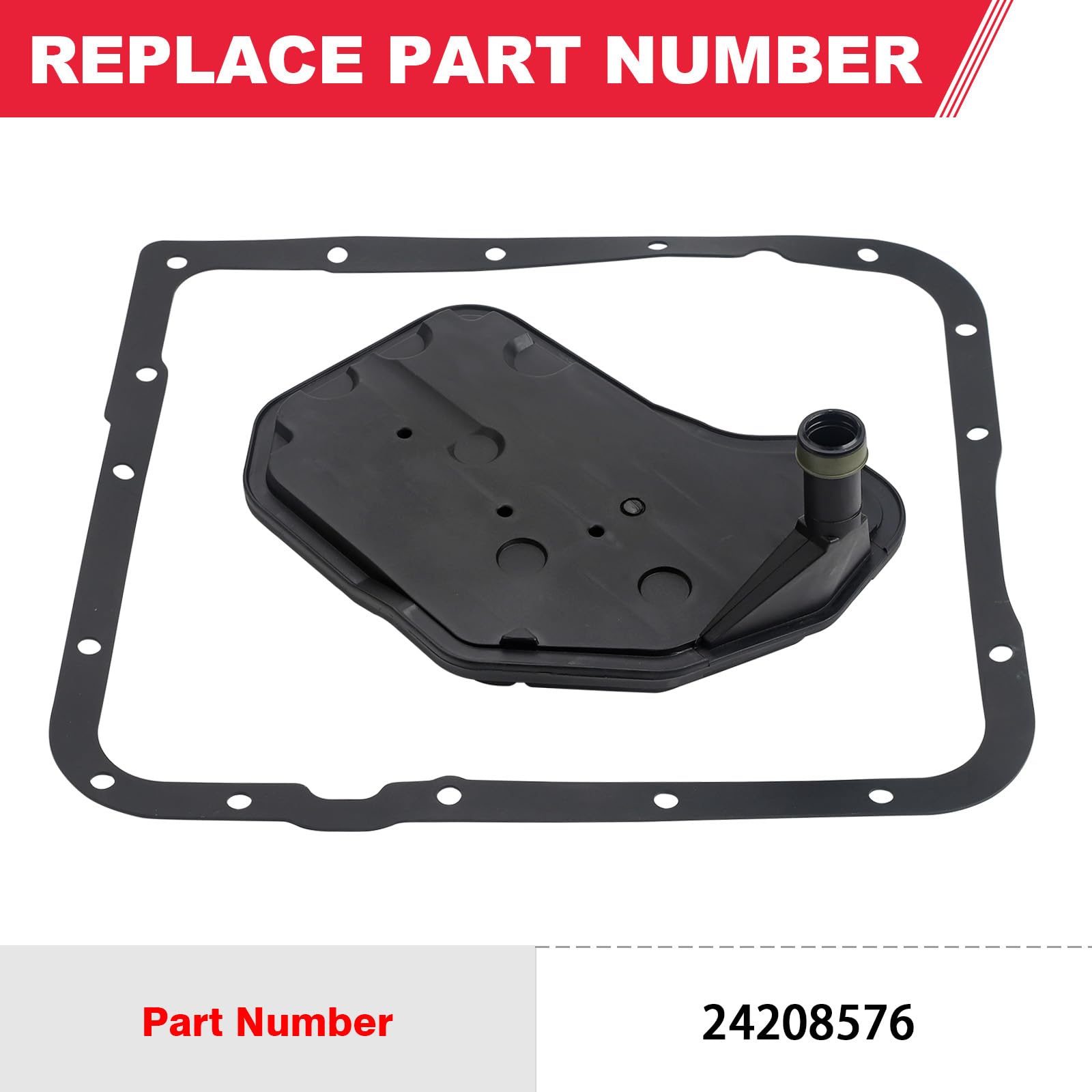 Fitede 4L60E Transmission Filter Kit with Gasket Fits for Chevy GMC Silverado 1500 Tahoe Savana Sierra Yukon Cadillac Buick Humm