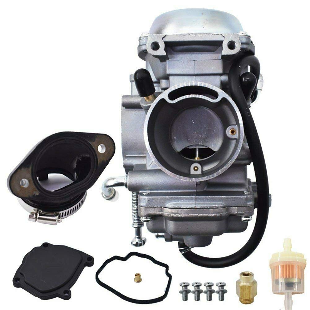 SVKCAR Carburetor for Polaris Hawkeye 400, Ranger 400/425/500, Big Boss 500, Worker 335/500, Model 3131600 with Intake Manifold
