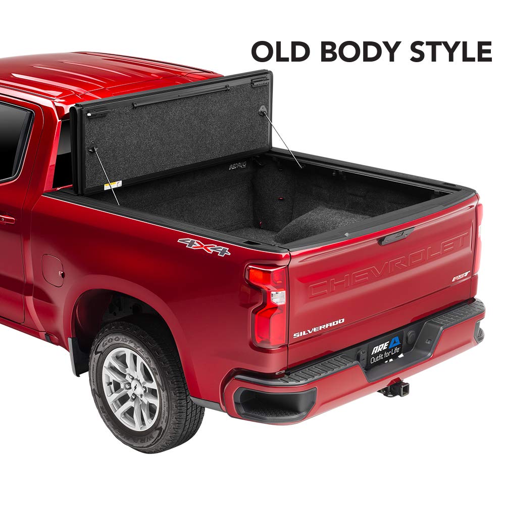 A.R.E. Fusion Painted Hard Fold Truck Bed Tonneau Cover | Ar32006L-Pau | Fits 2009 - 2018 Dodge Ram W/O Rambox 5' 7' Bed (67'), Paint Code: Pau/Lau Granite Crystal