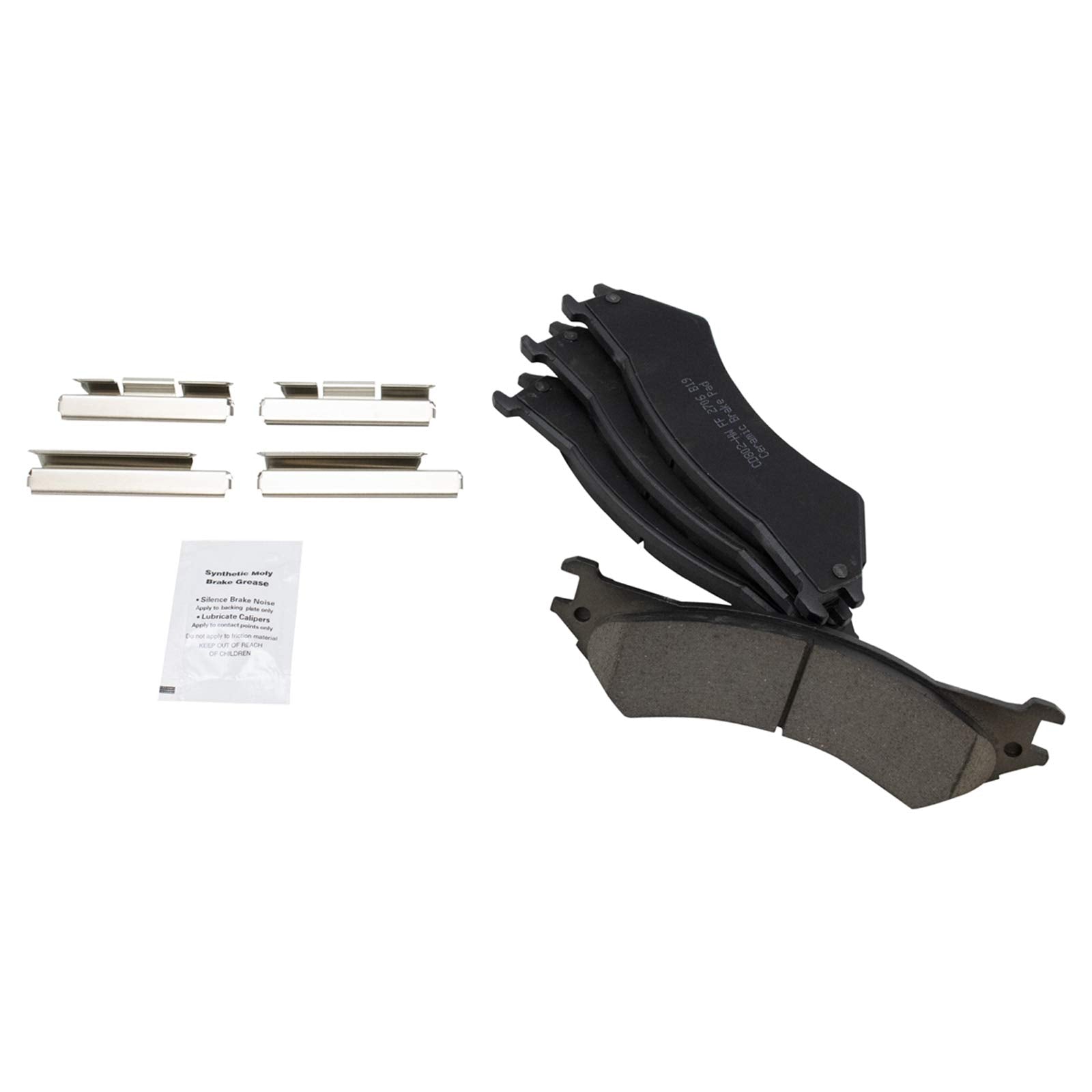 Trq Rear Ceramic Brake Pad & Rotor Kit Compatible With 2005-2007 Ford E-250