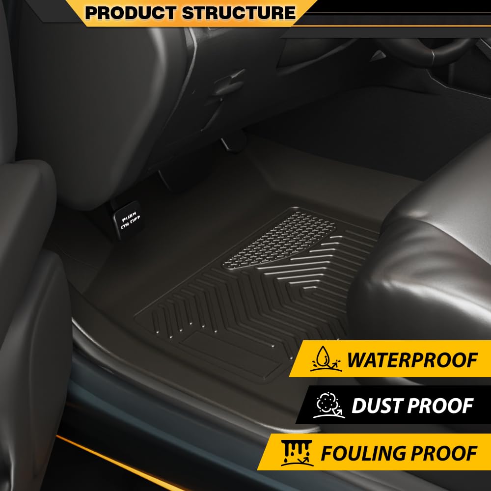 G-PLUS TPE Floor Mats,Compatible with Toyota Corolla/Linerrix 2009-2013 Floor Liners All Weather Full Cover Protection 1st & 2nd