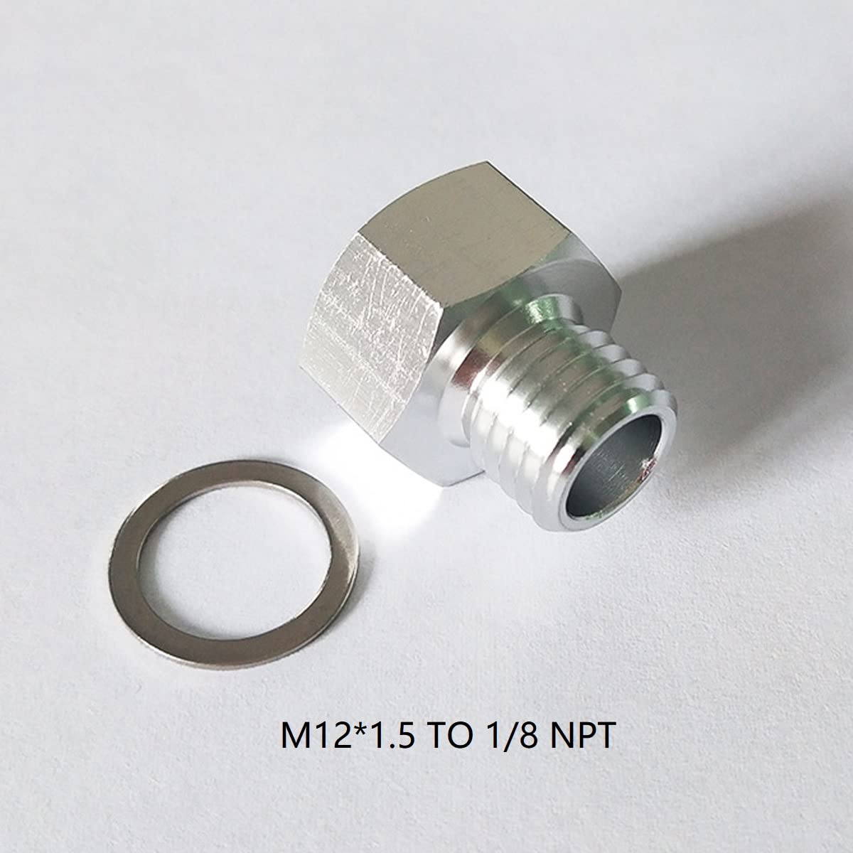 LS Engine Swap Intake Plug Coolant Temp Oil Pressure Sensor Adapter M16 M12 x 1.5 to 1/8 NPT for All GM LS Series Engines LS1 LS