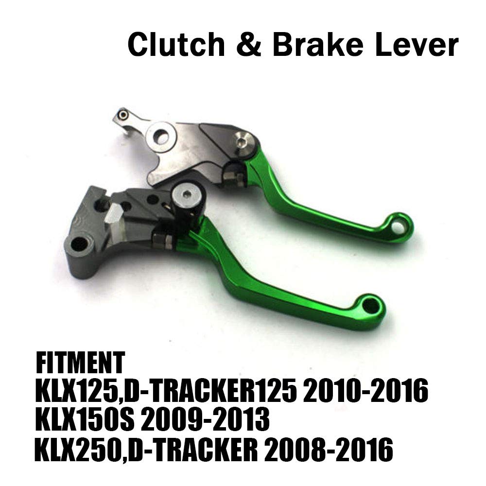 YSMOTO Dirt Bike Foldable Clutch Brake Lever for KLX125/KLX150S/KLX150L/KLX230/KLX250/KLX250S/KLX300/VERSYS-X300 and More Motorc
