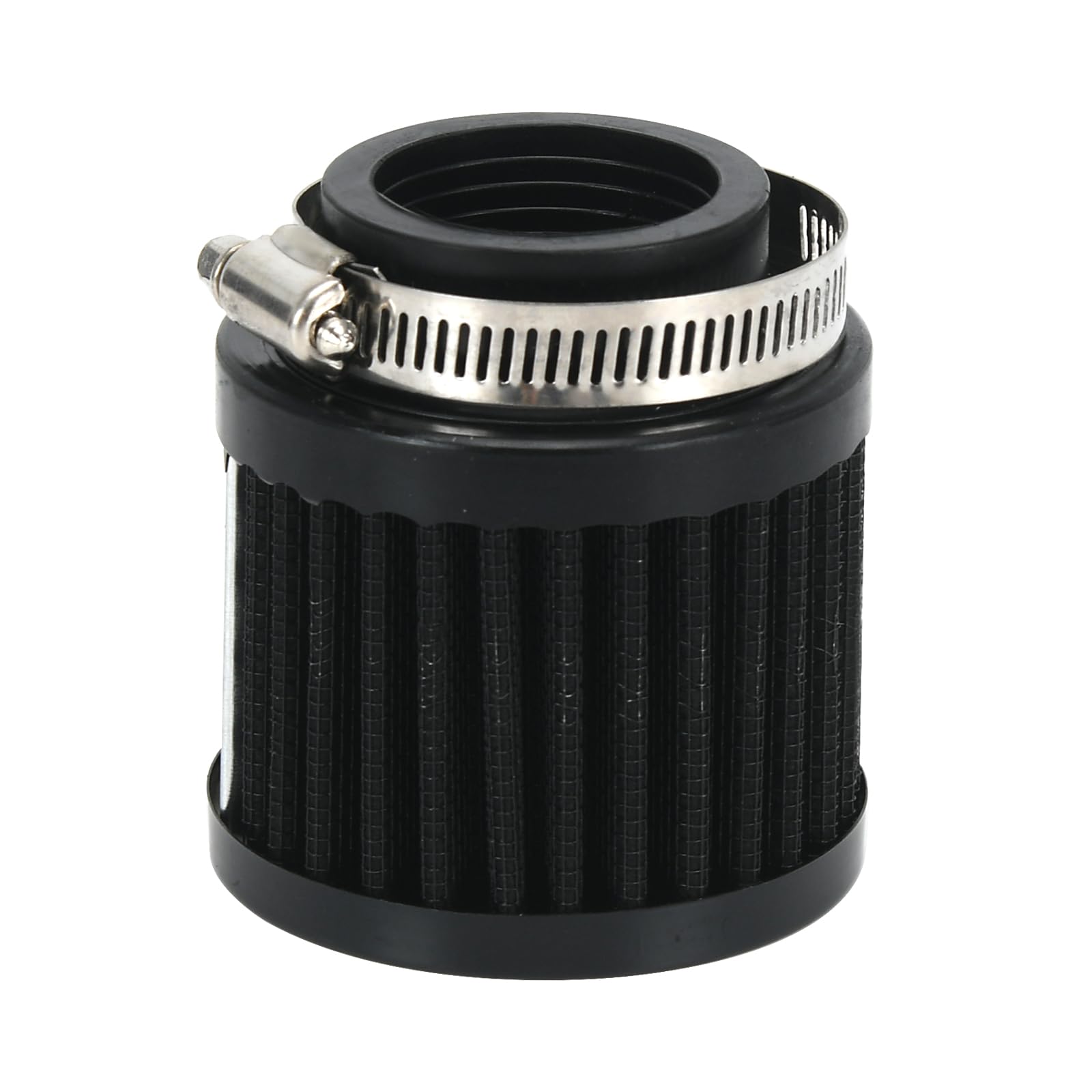 Ptnhz Universal Black Neck 1.5'' 38Mm Car High Flow Cold Air Intake Air Filter Power Intake Air Inlet System Air Cleaner