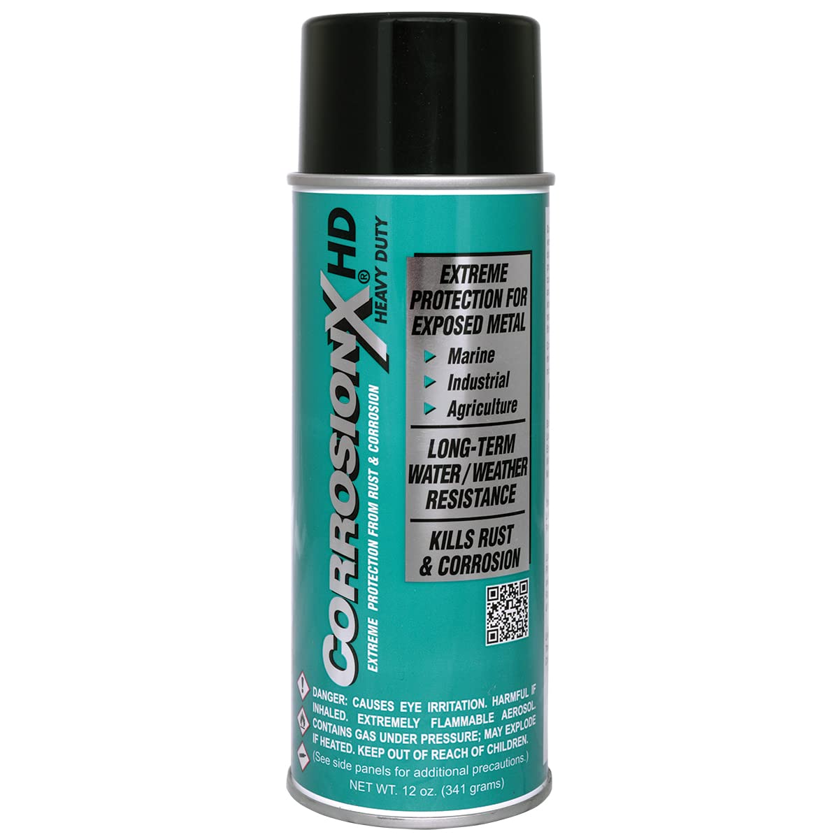 CorrosionX Heavy Duty Rust Prevention Spray, 12 oz, Waterproof Anti-Corrosion Coating for Metal Protection, Model LEPUSEMTE51455