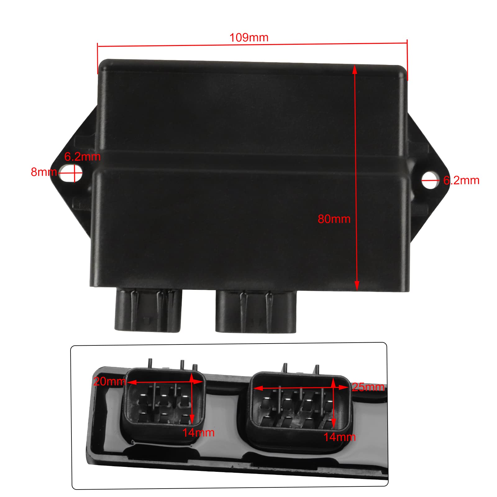 FLYPIG CDI Module for Yamaha Warrior 350, Model 3GD-85540-40-00, 348cc, High Performance, Durable Plastic, YFM350X