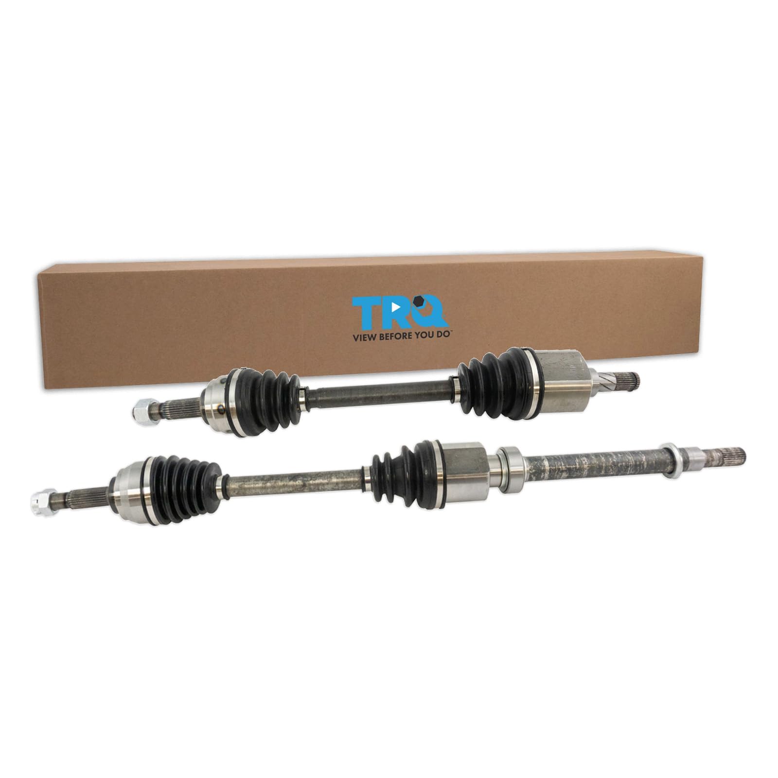 TRQ Front CV Axle Shaft Assembly Set Compatible with 07-12 Versa