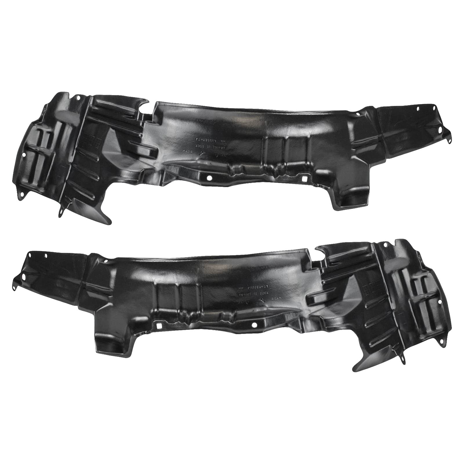 Trq Inner Fender Liner Set Compatible With 1997-2001 Mitsubishi Mirage Mi1248101 Mi1249101