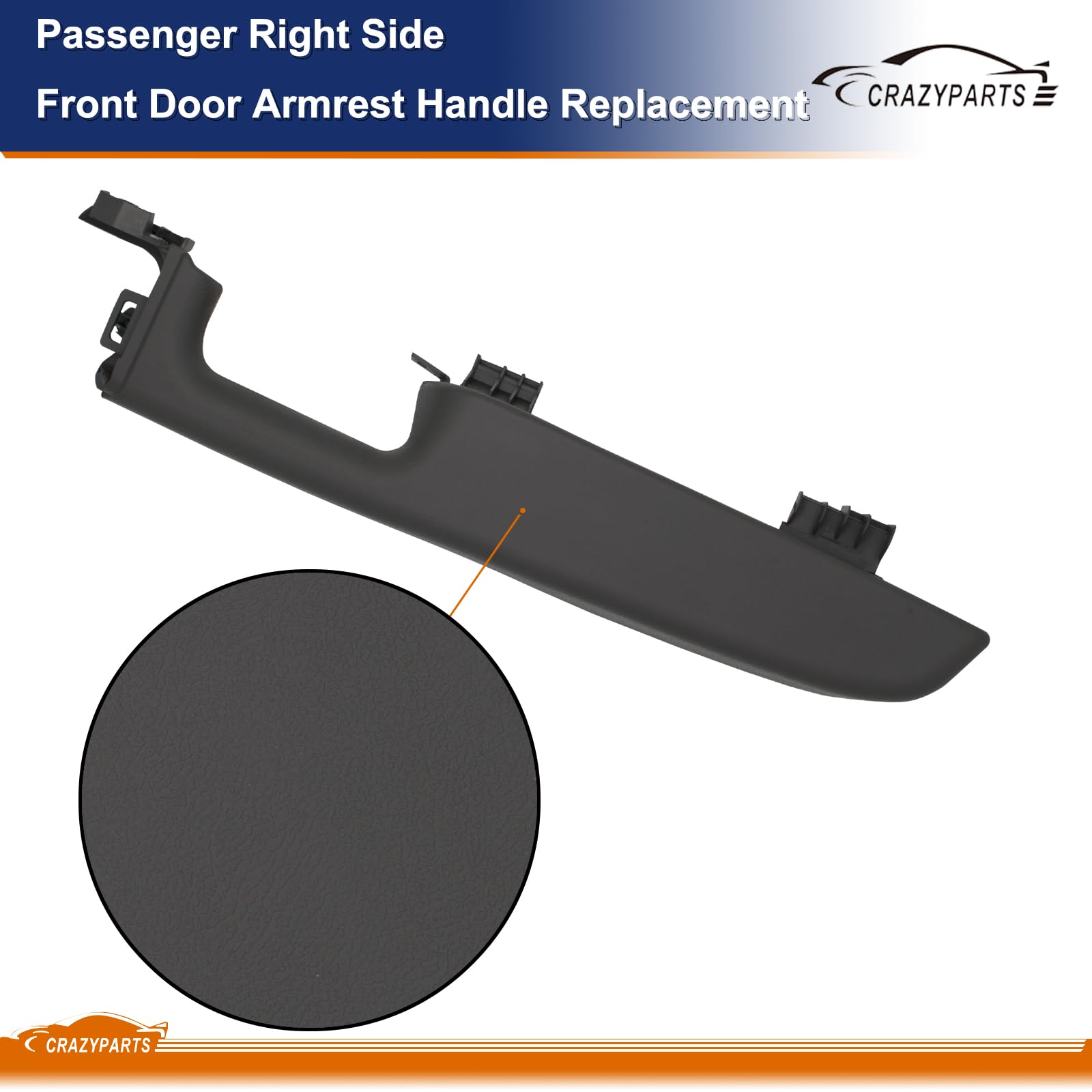 Crazyparts Driver & Passenger Side Front Door Armrest Handle Replacement Compatible With 1999-06 Chevy Suburban/Tahoe, Gmc Yukon