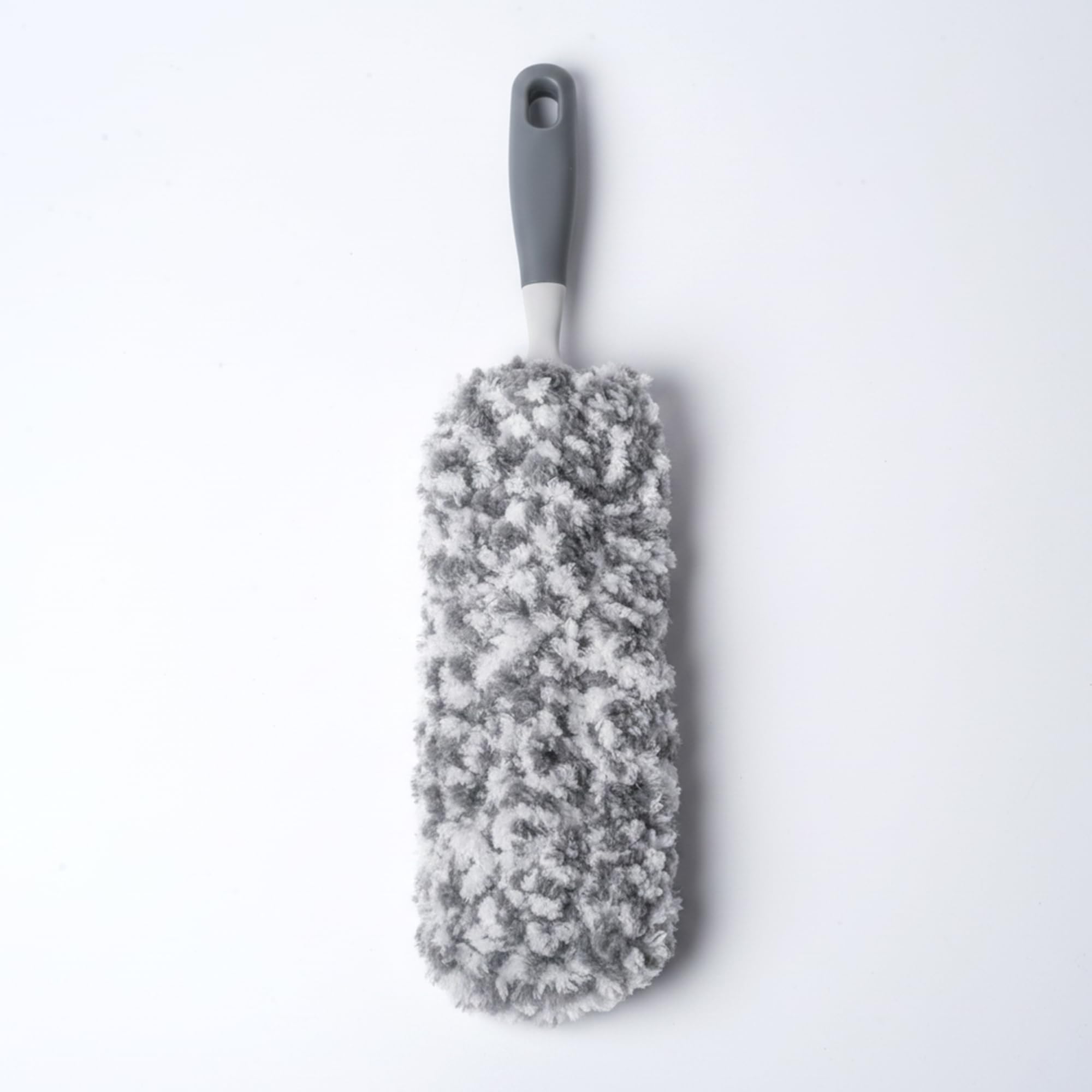 BonKaso Microfiber Duster Cleaning Brush with Detachable Washable Head, Fluffy Electrostatic Dust Cleaner with Ergonomic Handle 