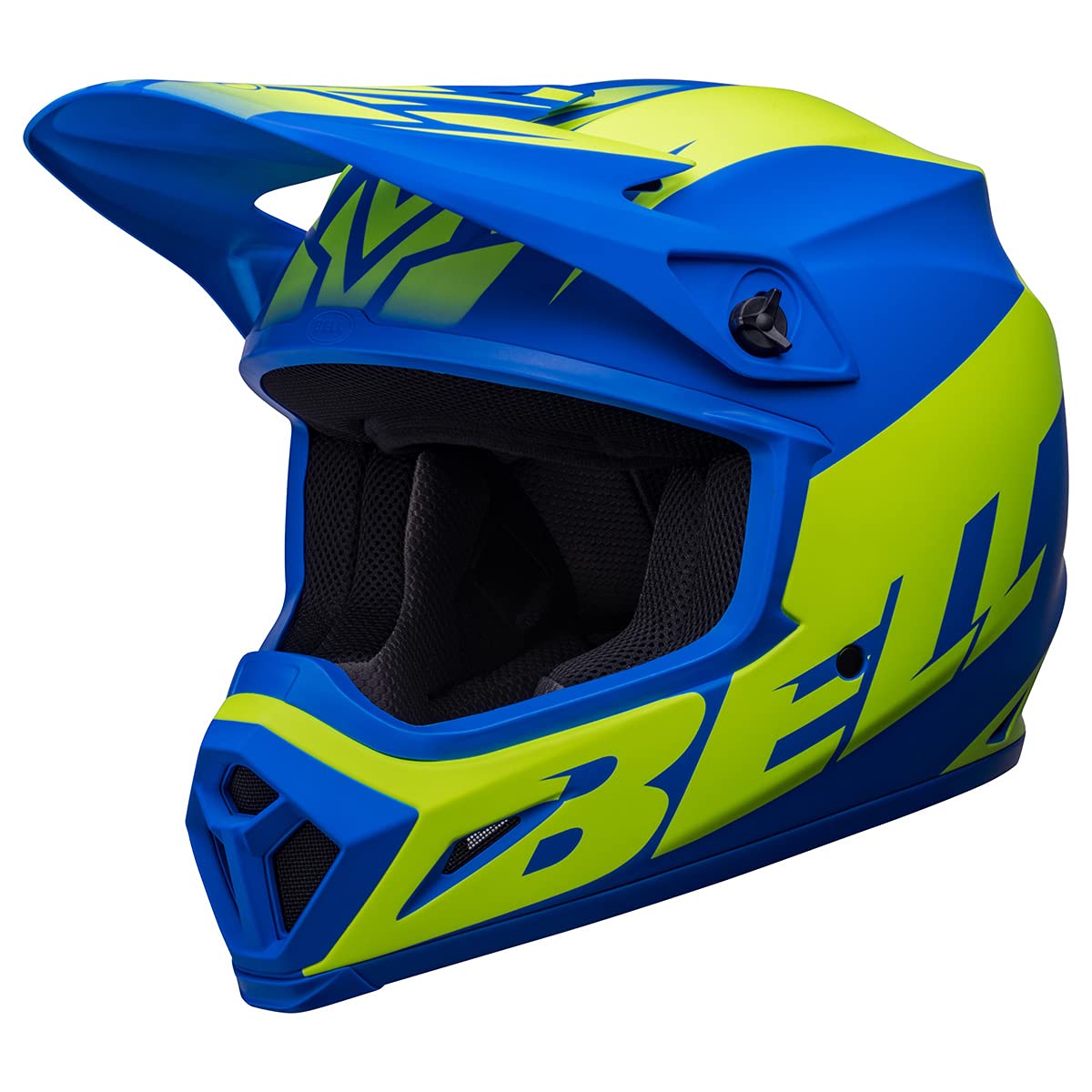 Bell Mx-9 Mips Dirt Helmet (Disrupt Matte Classic Blue/Hi-Viz - X-Large)