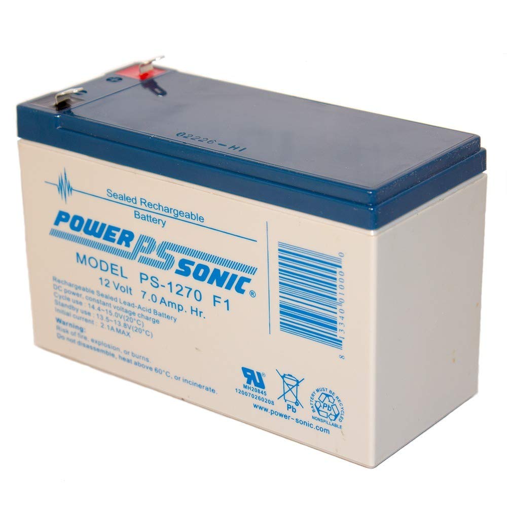 Power Sonic 12V 7Ah Battery - PS-1270AZALT71 - Standard Size, Standard Color