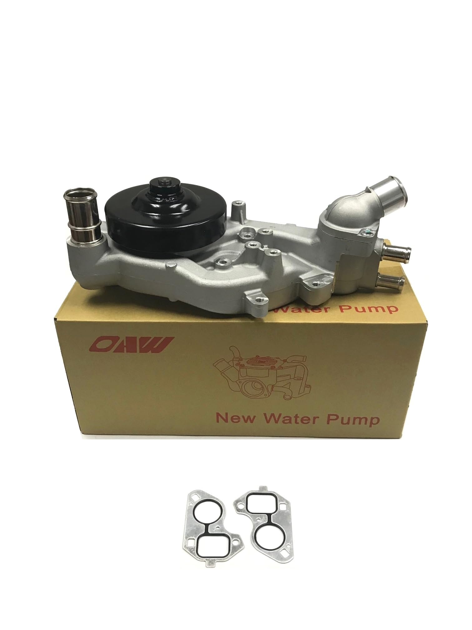 OAW G2150 Water Pump w/Thermostat for 6.2L-V8 on 2009 2010 2011 2012 2013 2014 2015 Cadillac CTS 11-17 Chevrolet Caprice 6.0L 12